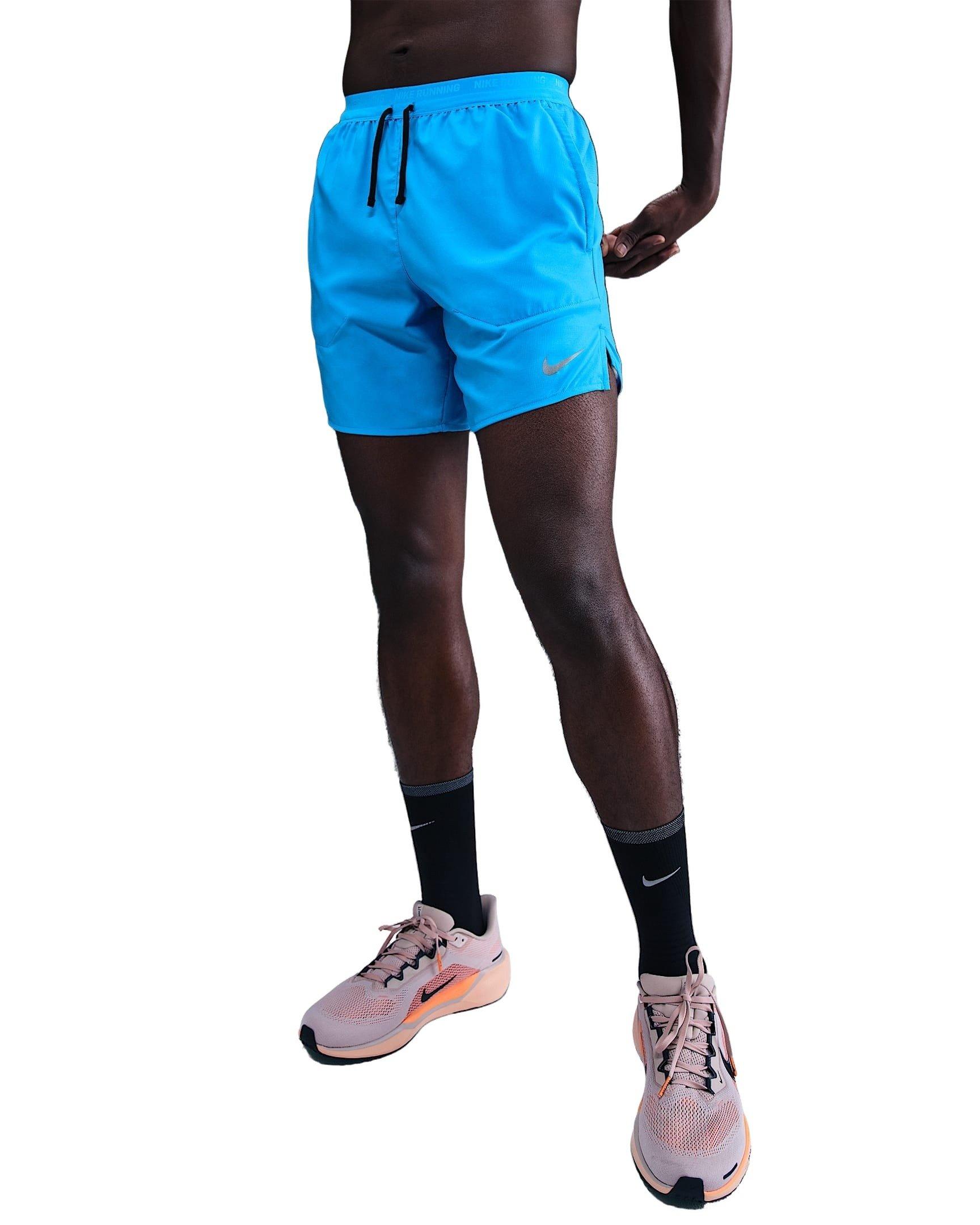 Nike Men's Stride Dri-FIT 7" brief-Lined Running Shorts - BLUE Thumbnail View 1