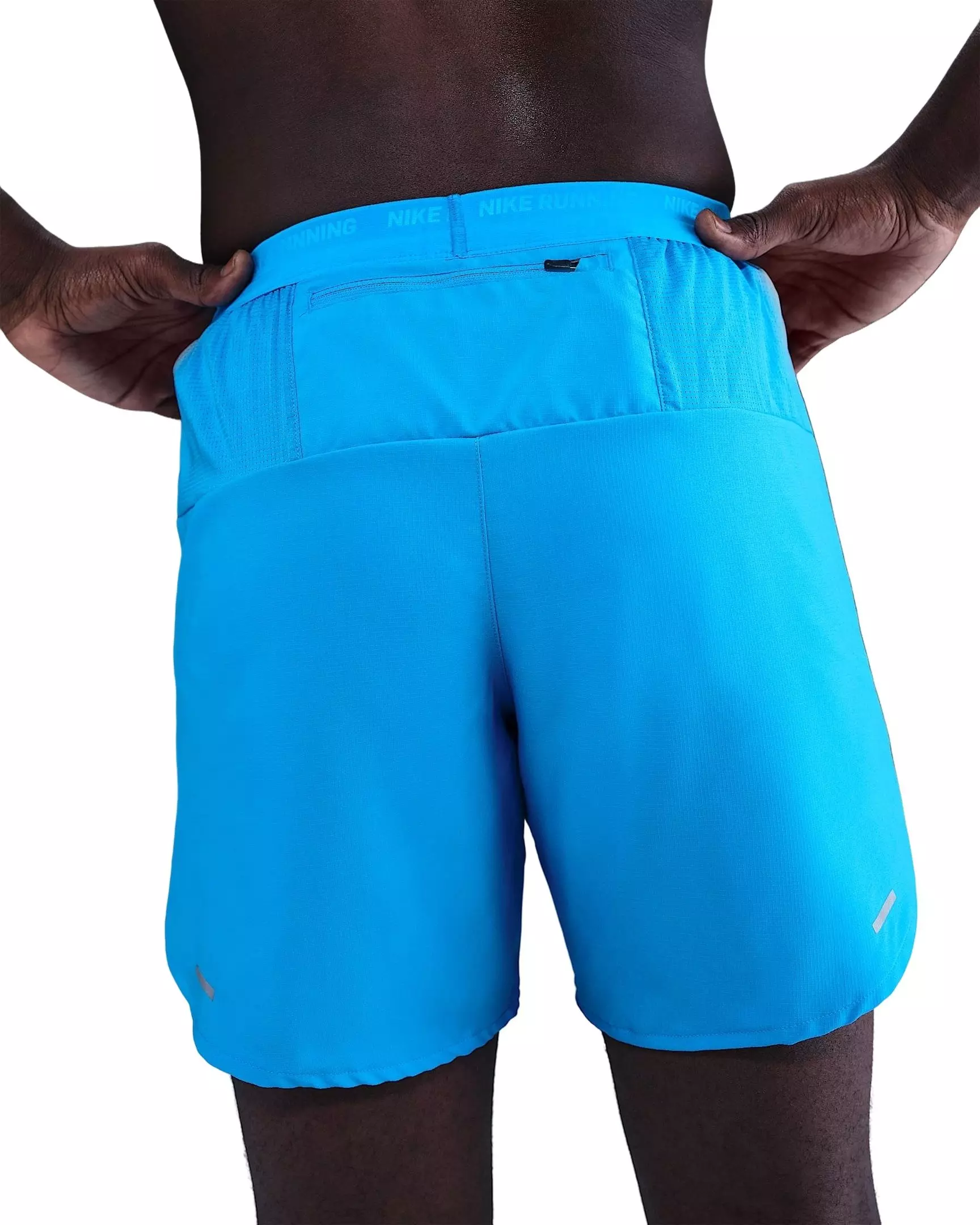 Nike Men's Stride Dri-FIT 7" brief-Lined Running Shorts - BLUE