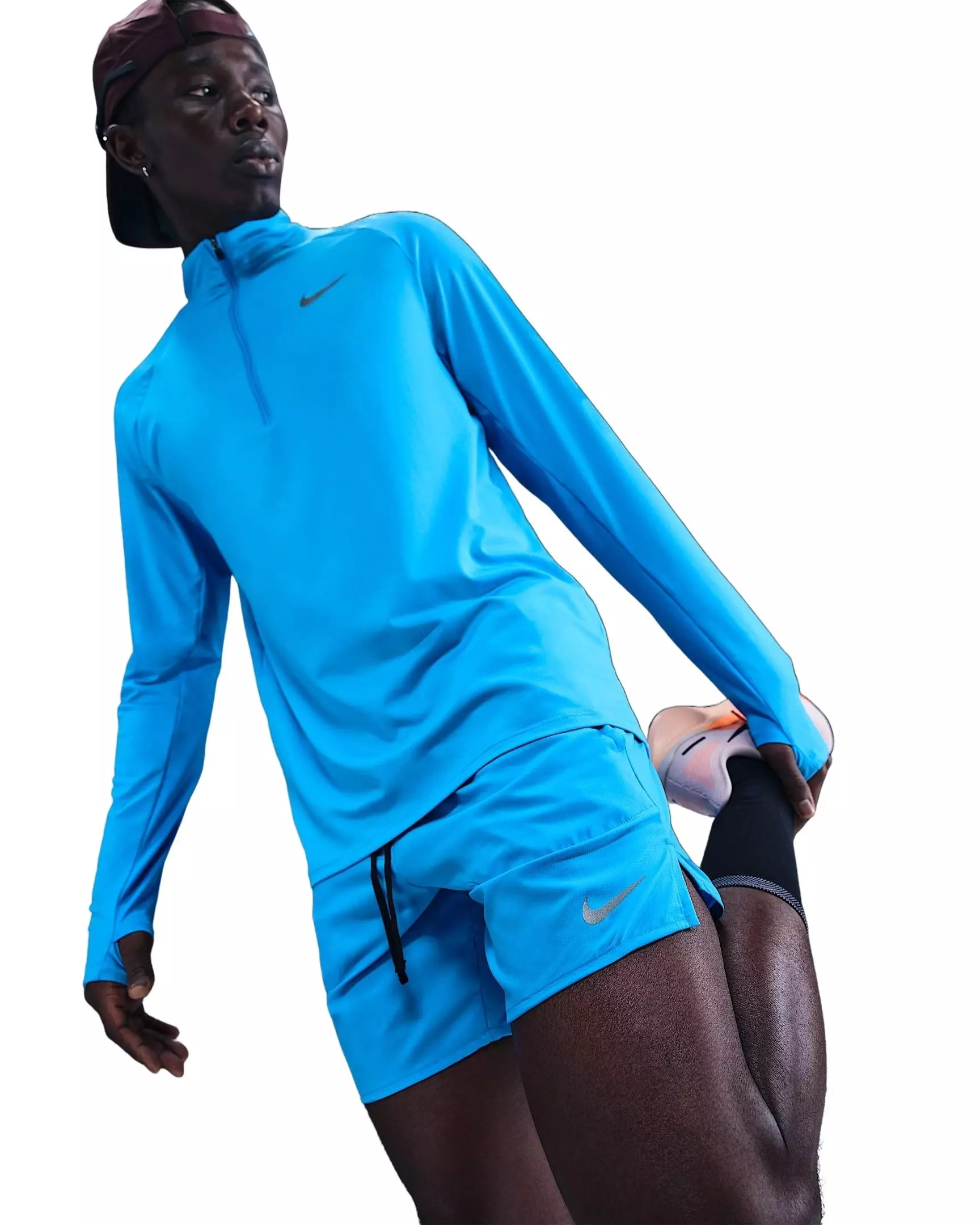 Nike Men's Stride Dri-FIT 7" brief-Lined Running Shorts - BLUE