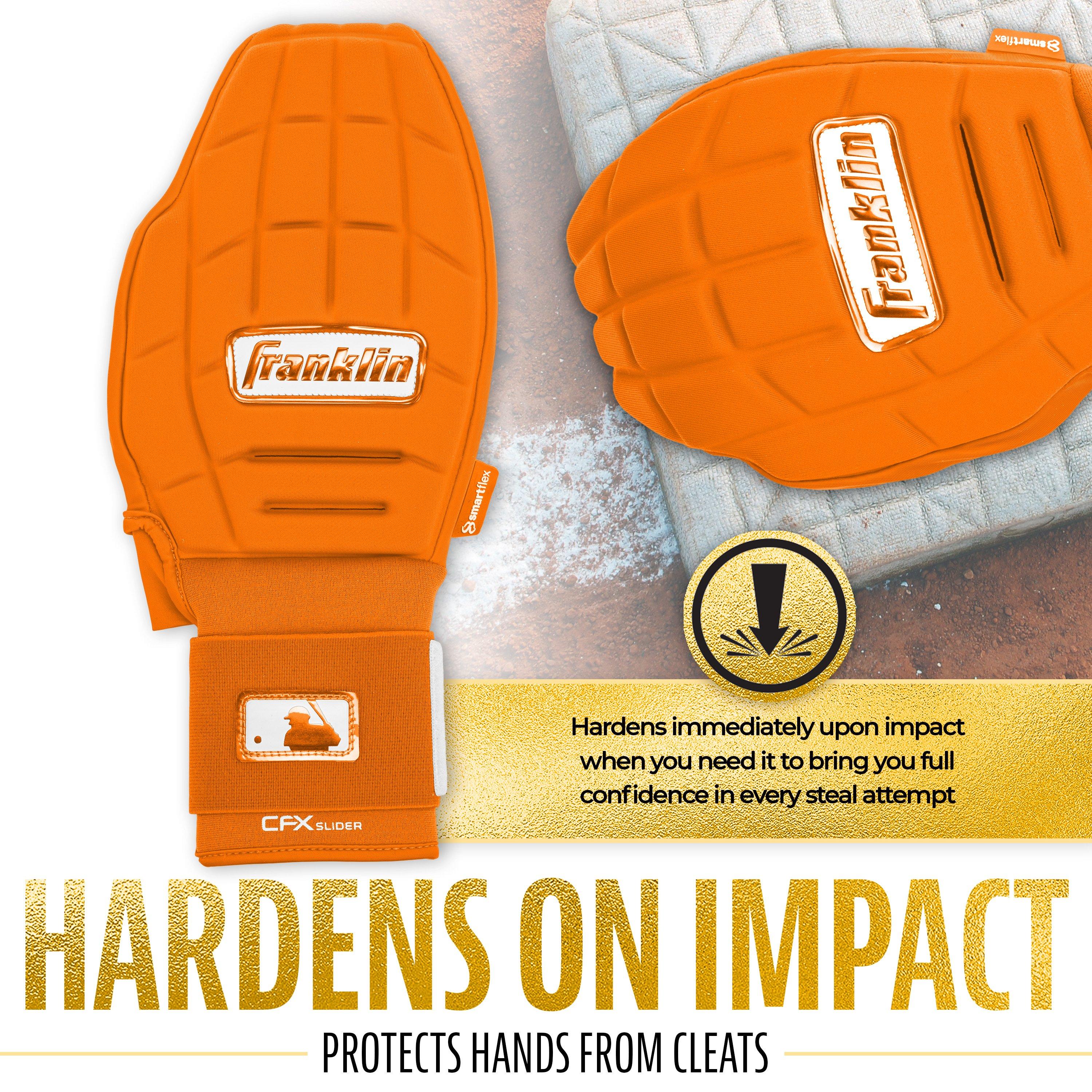 Franklin Sports MLB Adult CFX Slider PRT Protective Sliding Glove - Orange - ORANGE Thumbnail View 6