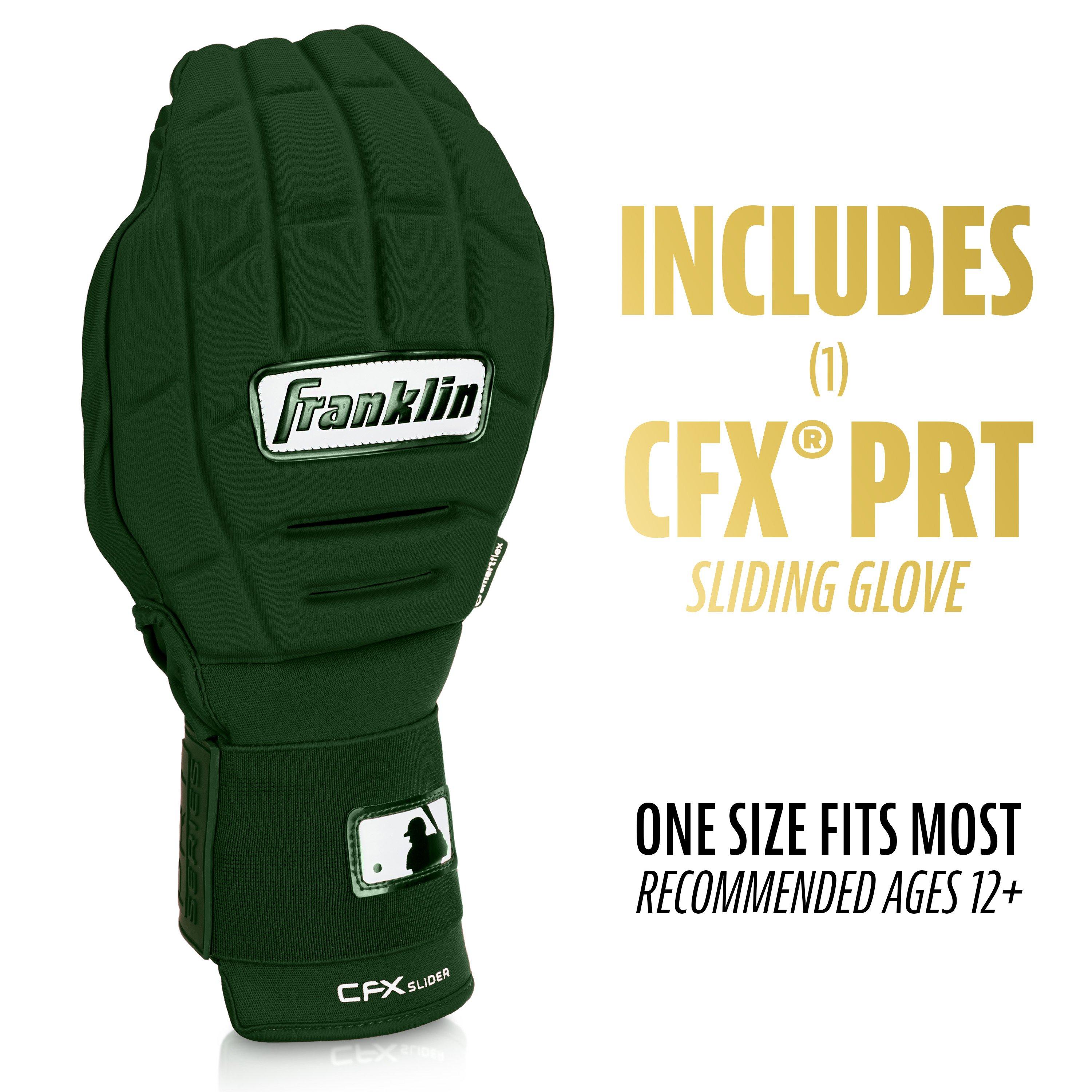 Franklin Sports MLB Adult CFX Slider PRT Protective Sliding Glove - Forrest Green - FOREST GREEN Thumbnail View 2
