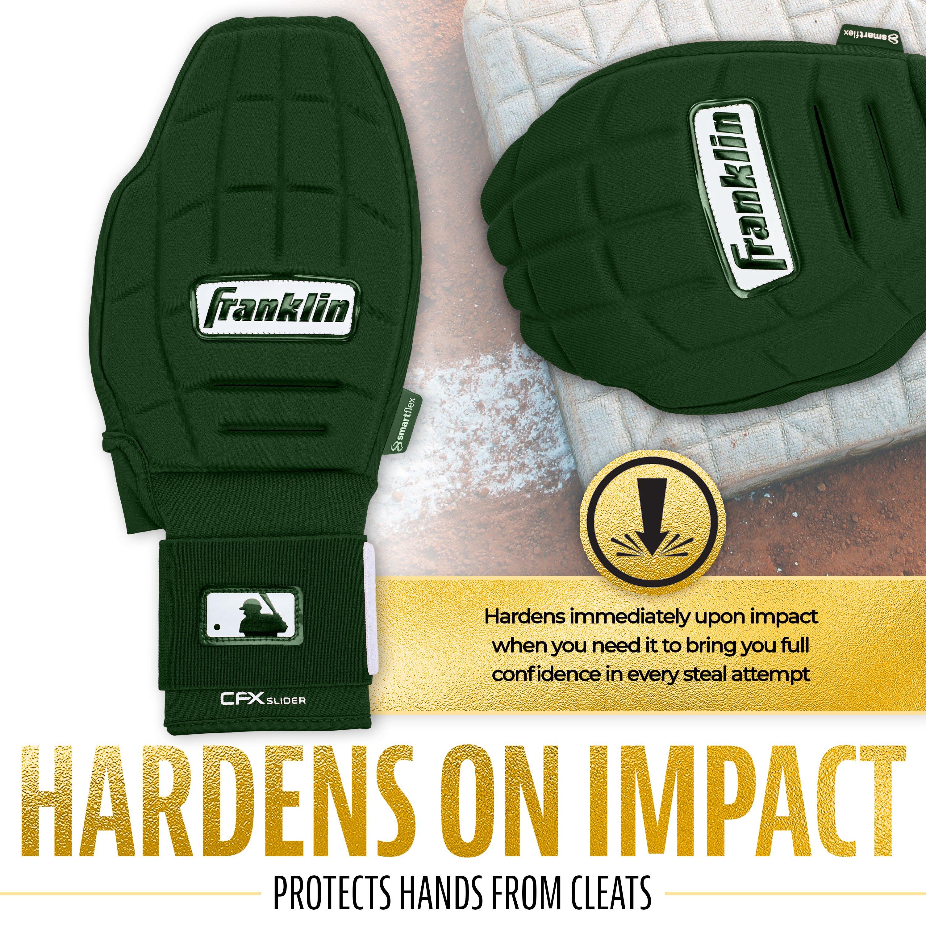 Franklin Sports MLB Adult CFX Slider PRT Protective Sliding Glove - Forrest Green - FOREST GREEN Thumbnail View 6