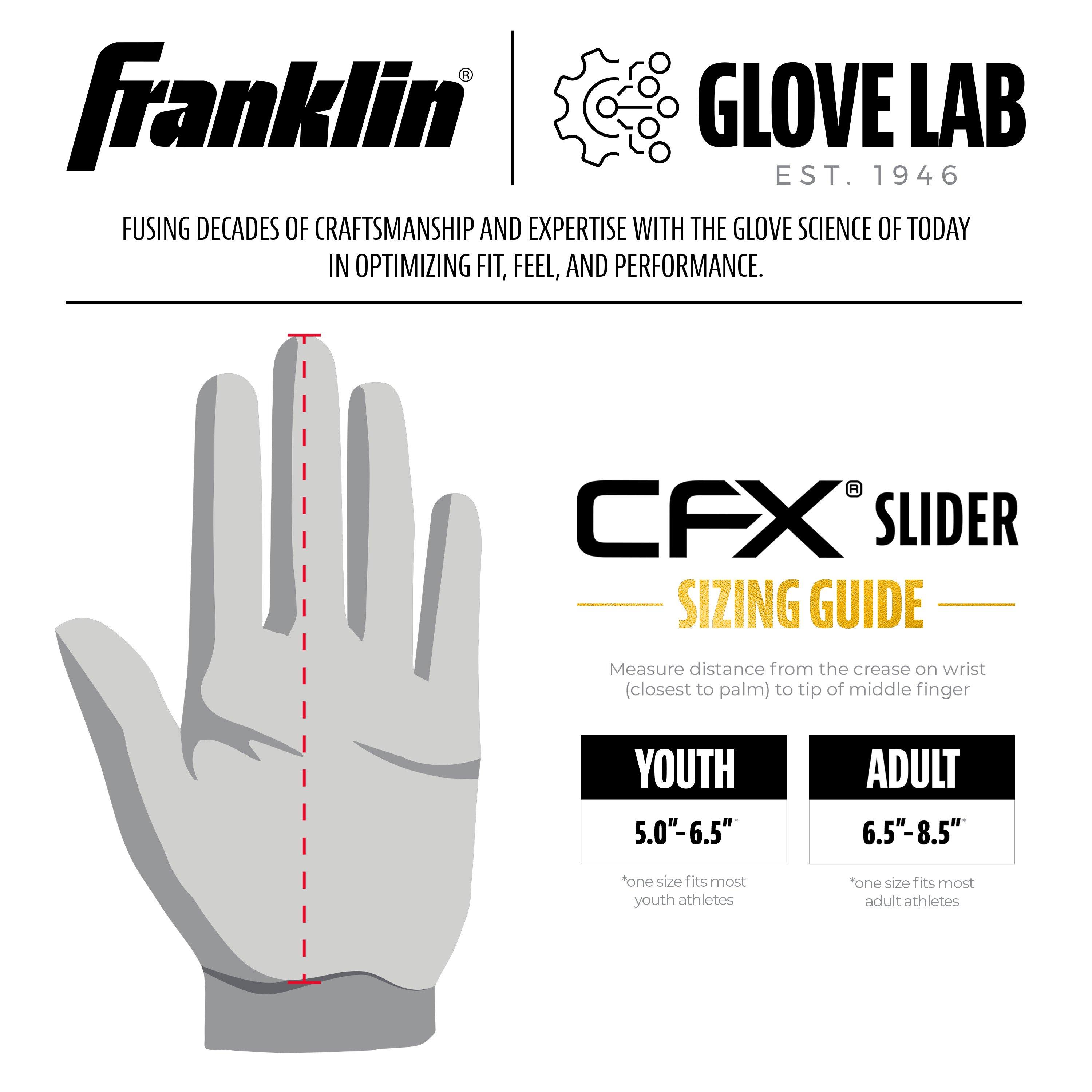Franklin Sports MLB Adult CFX Slider PRT Protective Sliding Glove - Forrest Green - FOREST GREEN Thumbnail View 7