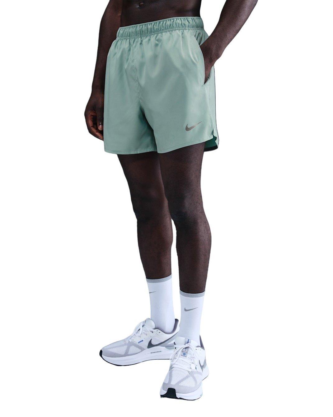 Nike Men's Challenger 5" Dri-FIT Running Shorts with Underwear Liner - GREEN Thumbnail View 1