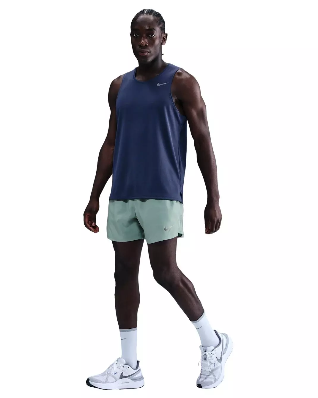 Nike Men's Challenger 5" Dri-FIT Running Shorts with Underwear Liner - GREEN