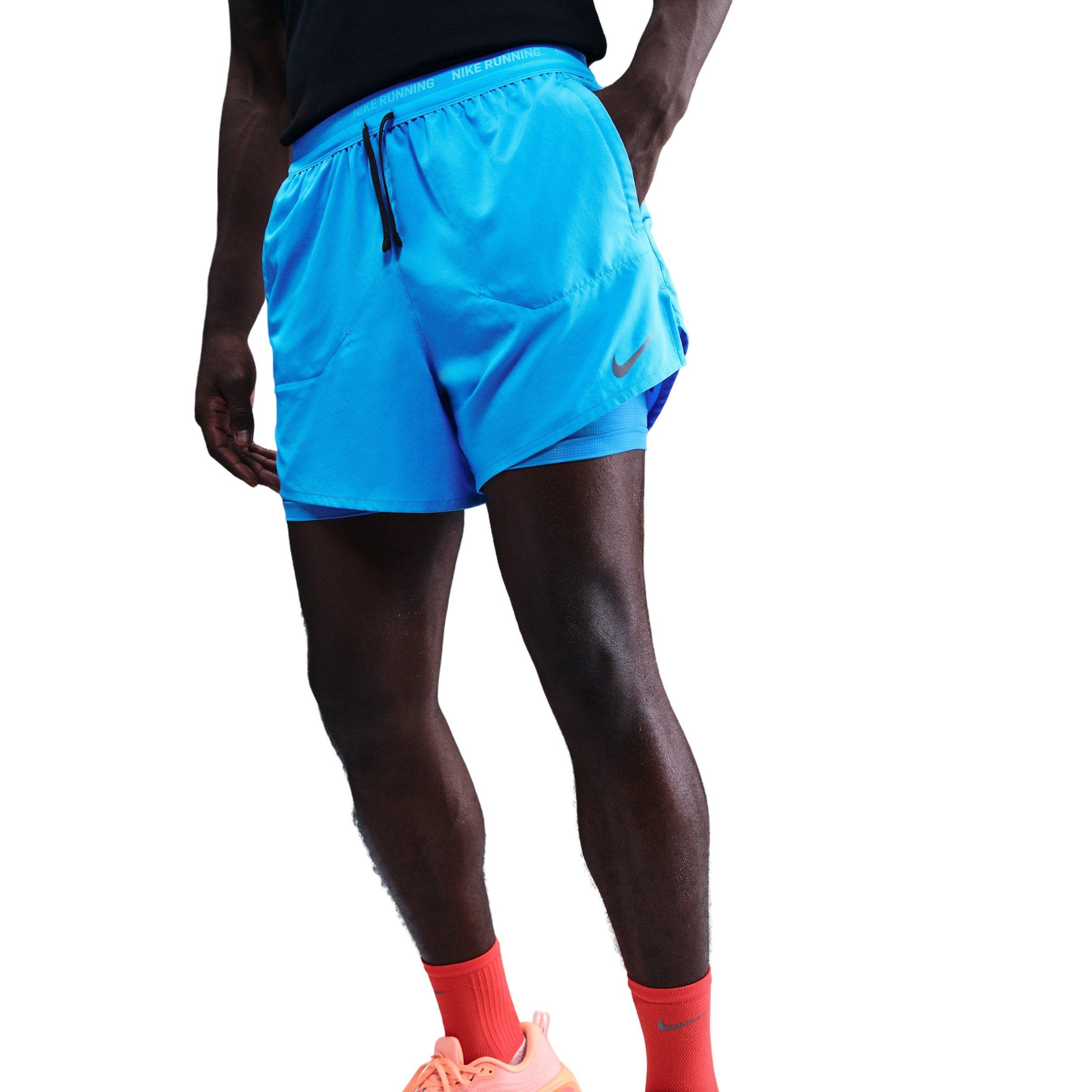 Nike Men's Stride Dri-FIT 5" 2-in-1 Running Shorts - BLUE Thumbnail View 1