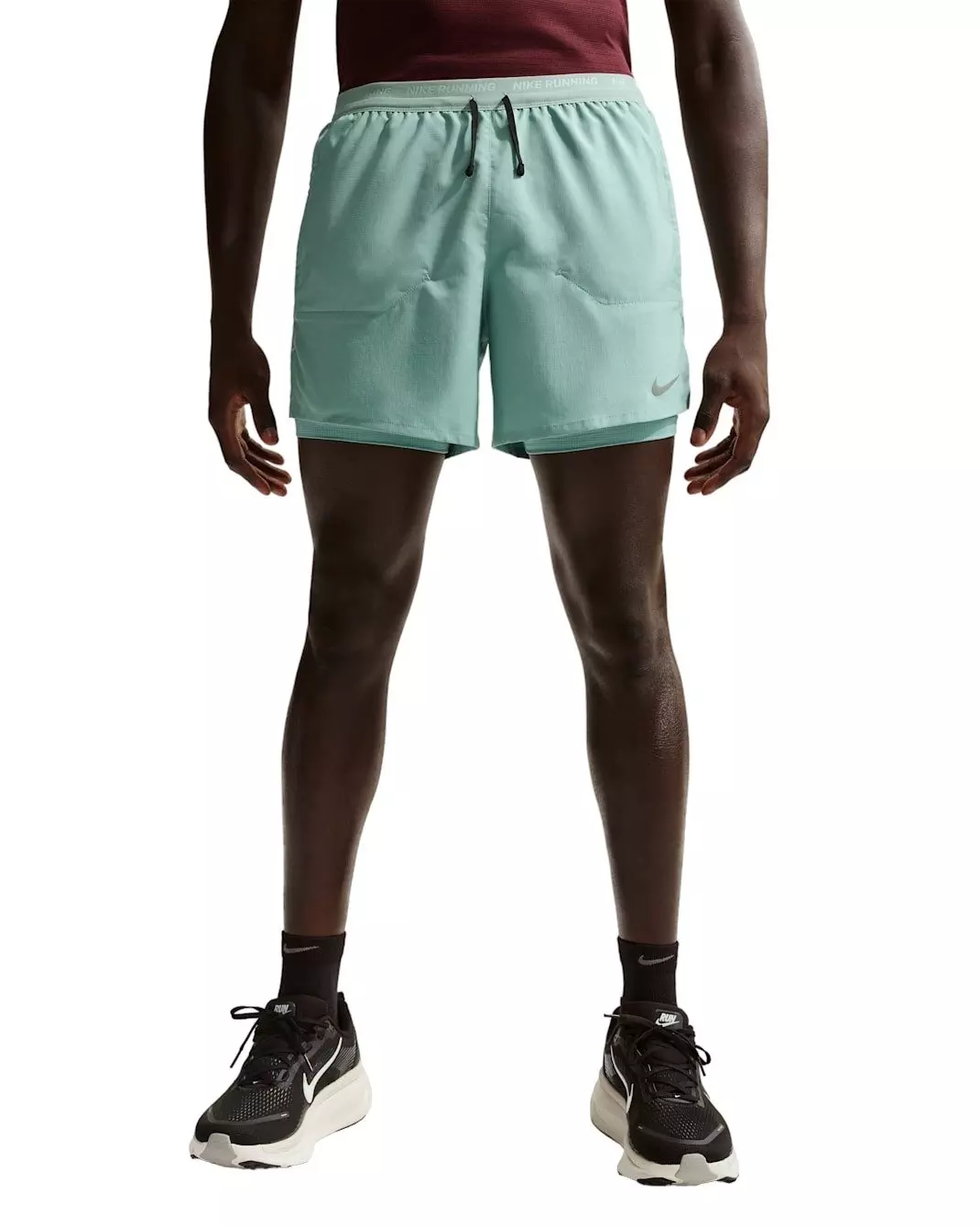 Nike Men's Stride Dri-FIT 5" 2-in-1 Running Shorts - GREEN