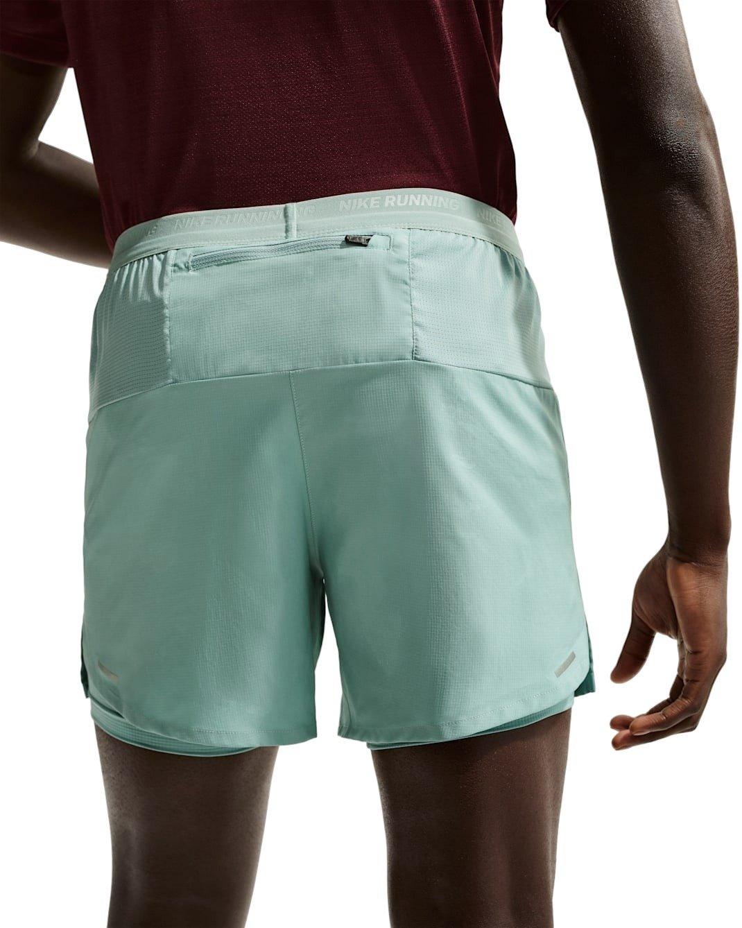 Nike Men's Stride Dri-FIT 5" 2-in-1 Running Shorts - Blue - GREEN Thumbnail View 2