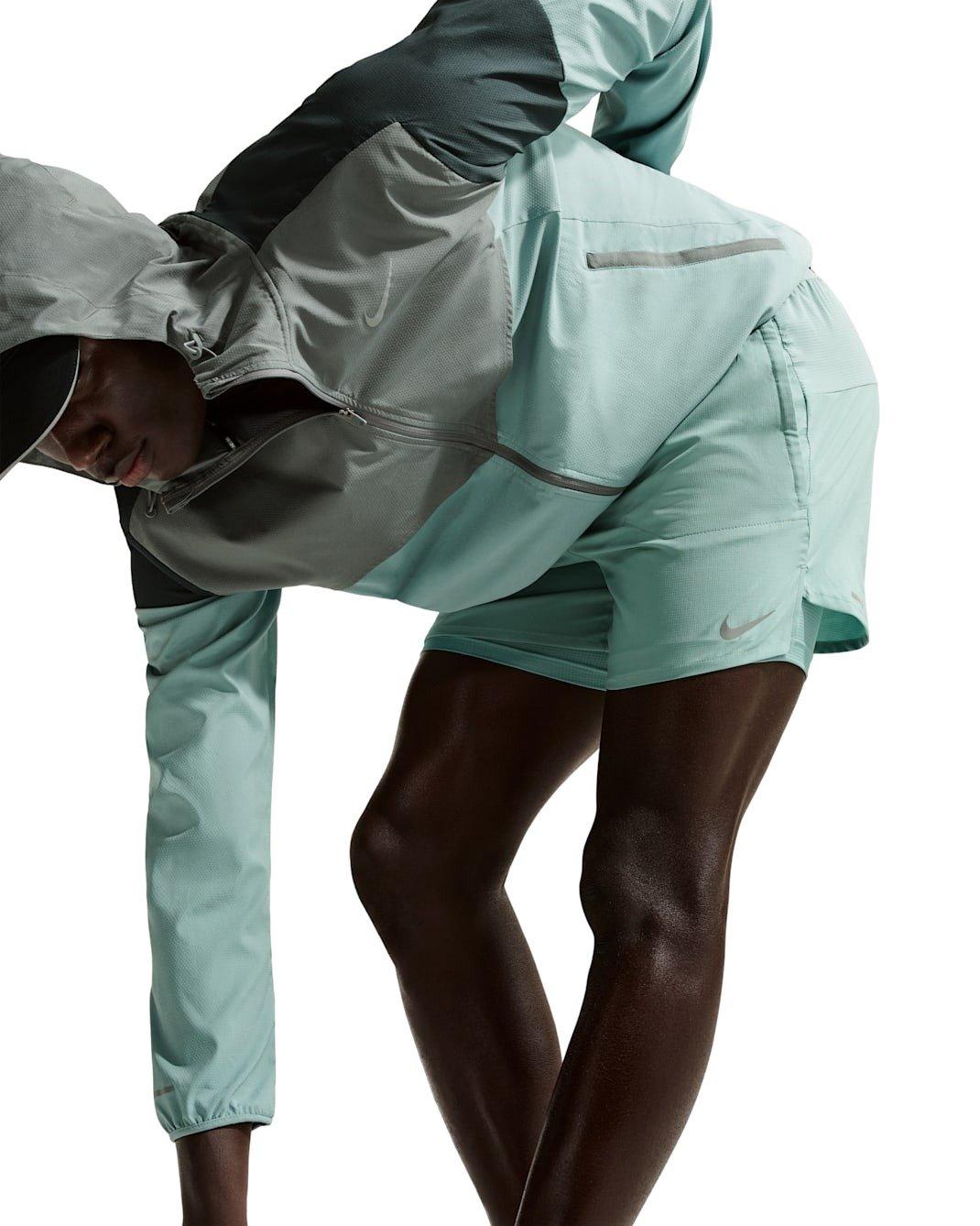 Nike Men's Stride Dri-FIT 5" 2-in-1 Running Shorts - Blue - GREEN Thumbnail View 3