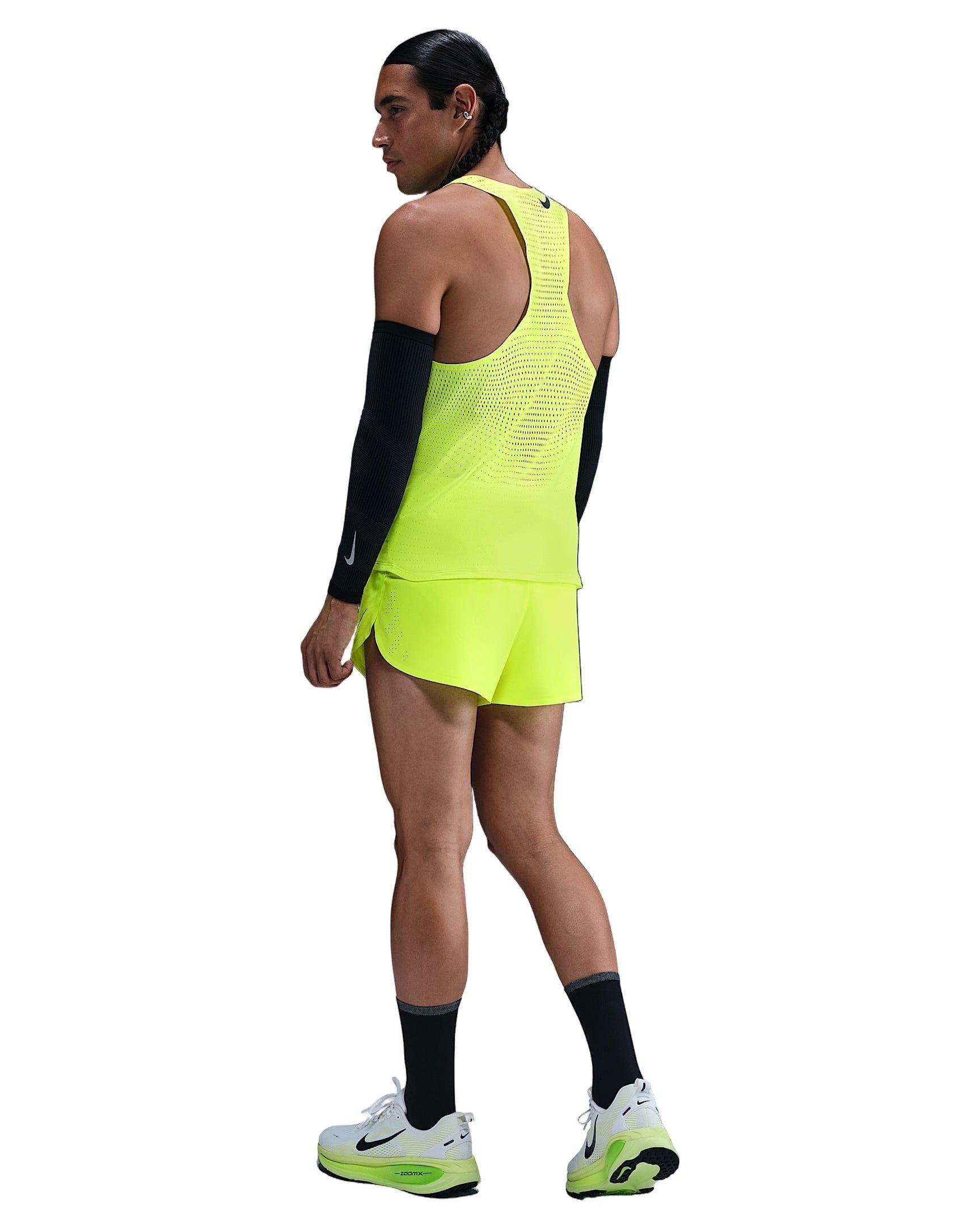 Nike Men's AeroSwift Dri-FIT ADV 2" Brief-Lined Running Shorts -Volt - VOLT Thumbnail View 5