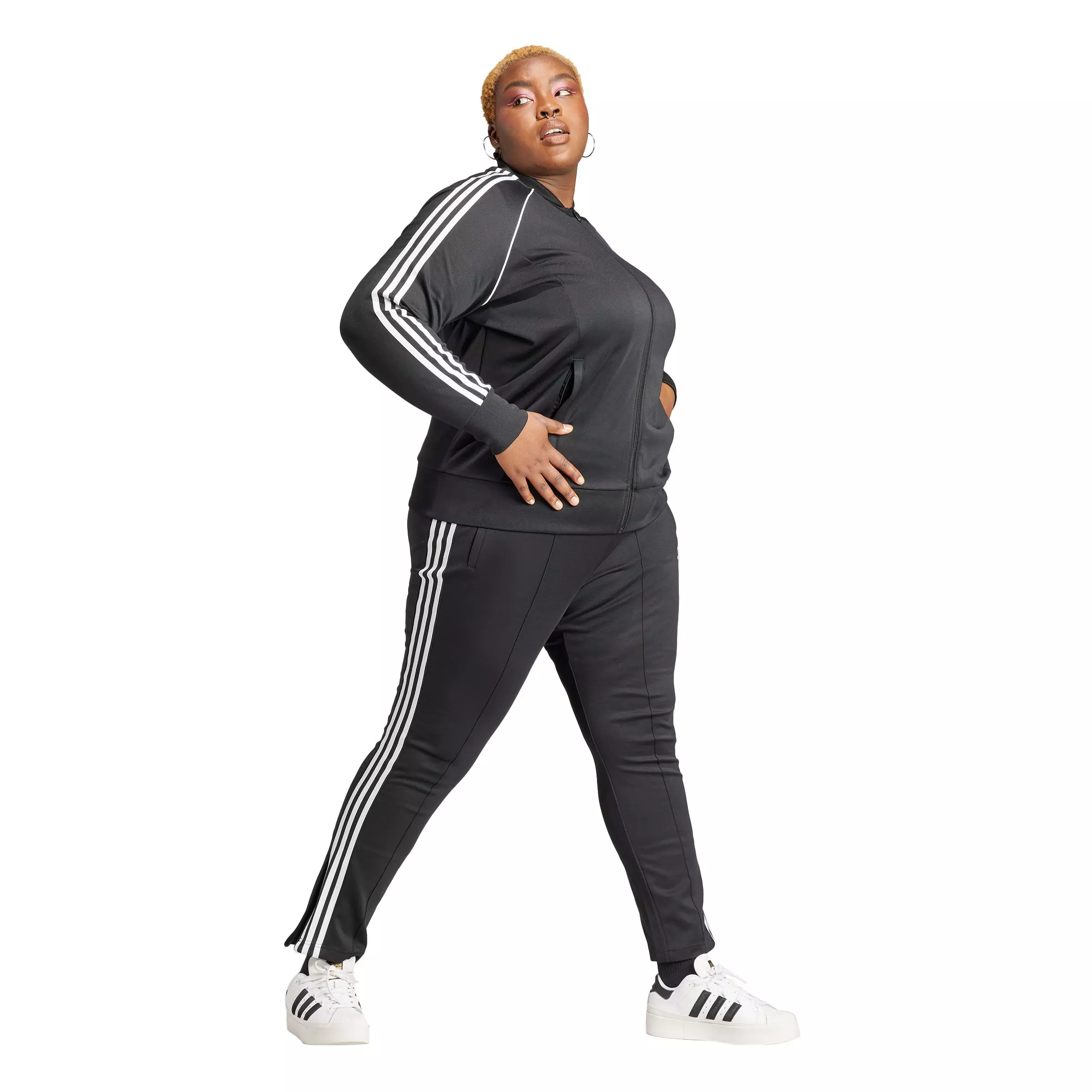 adidas Women's Originals Adicolor Track SST Tracksuit Bottoms - Black - BLACK