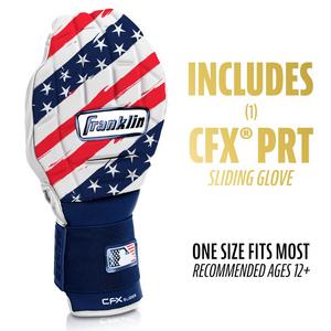 Franklin Sports MLB Adult CFX Slider PRT Protective Sliding Glove - Red/White/Blue