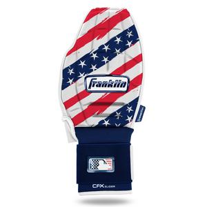 Franklin Sports MLB Adult CFX Slider PRT Protective Sliding Glove - Red/White/Blue