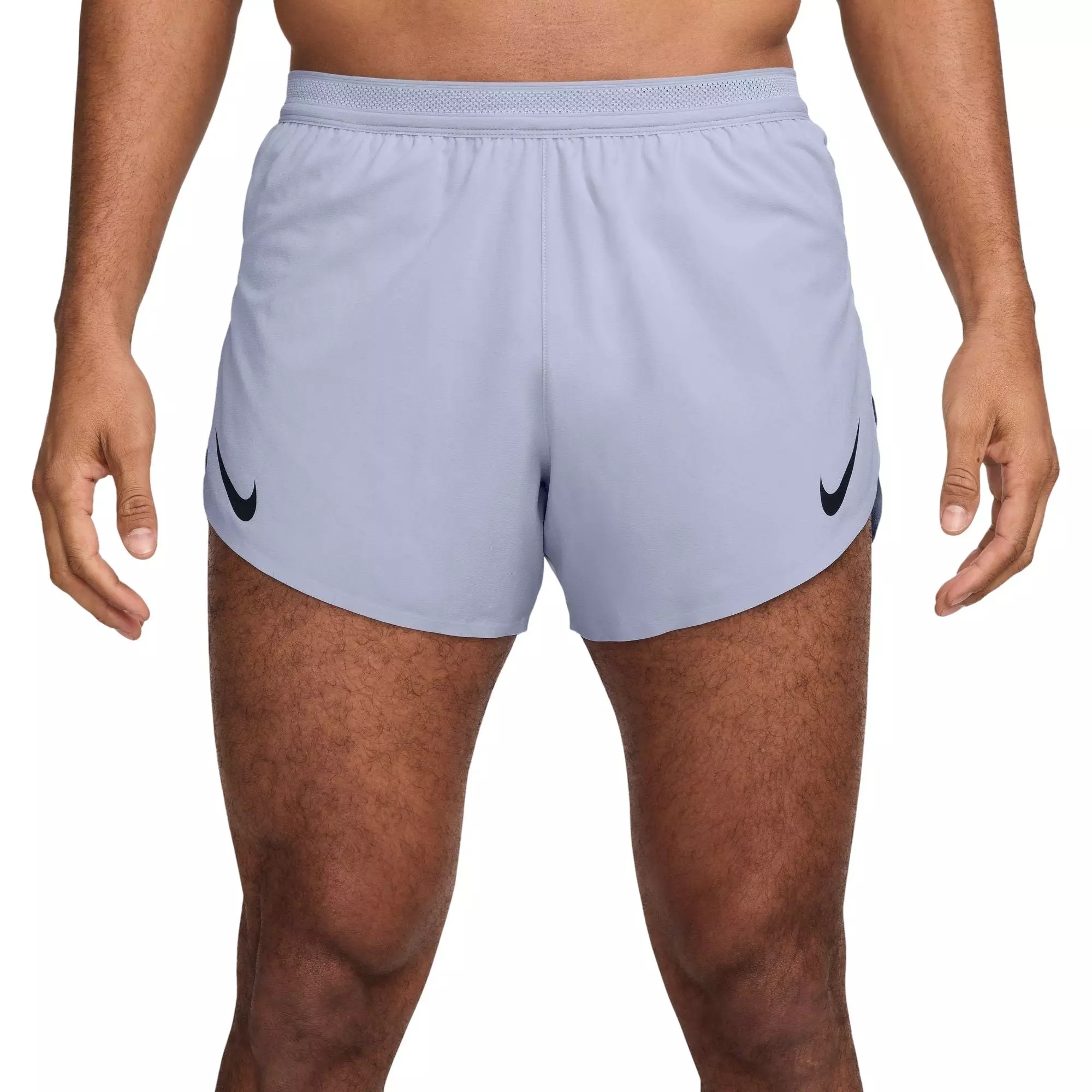Nike Men's AeroSwift Dri-FIT ADV 4" Brief-Lined Running Shorts - Grey - GREY
