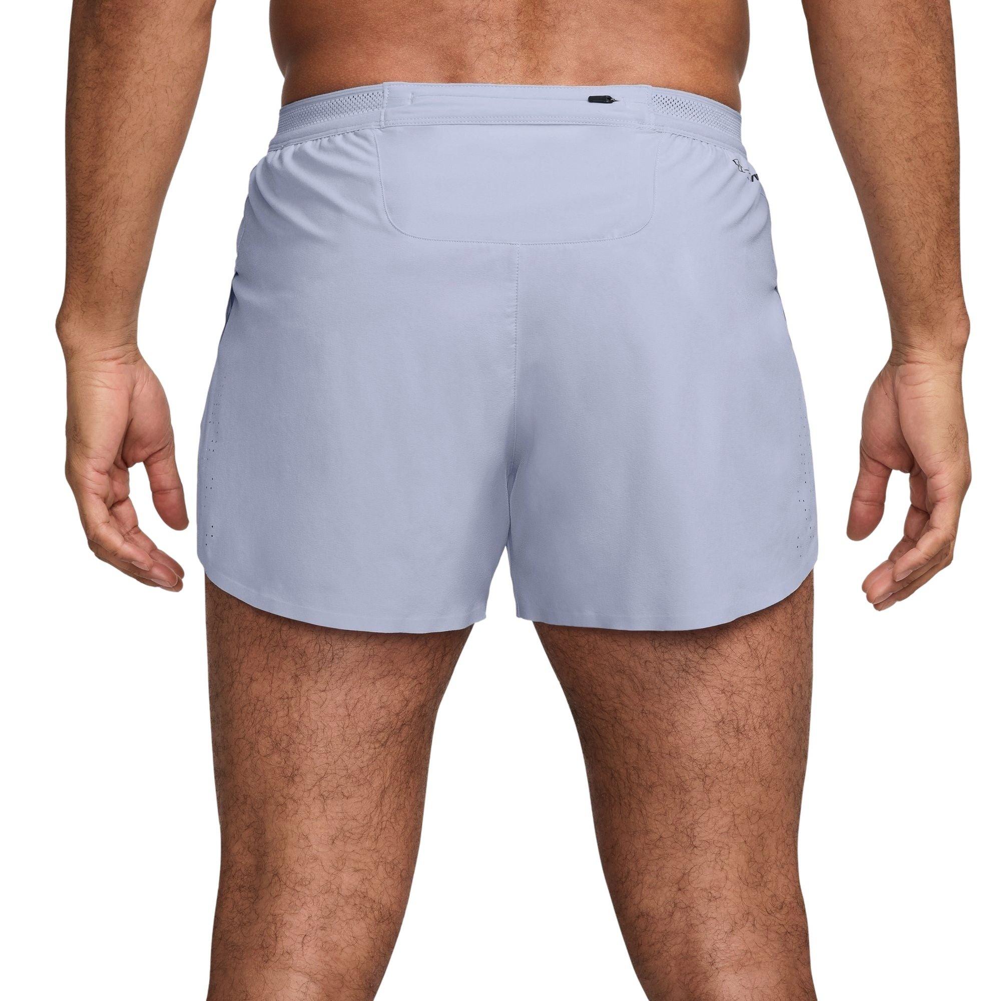Nike Men's AeroSwift Dri-FIT ADV 4" Brief-Lined Running Shorts - GREY Thumbnail View 2