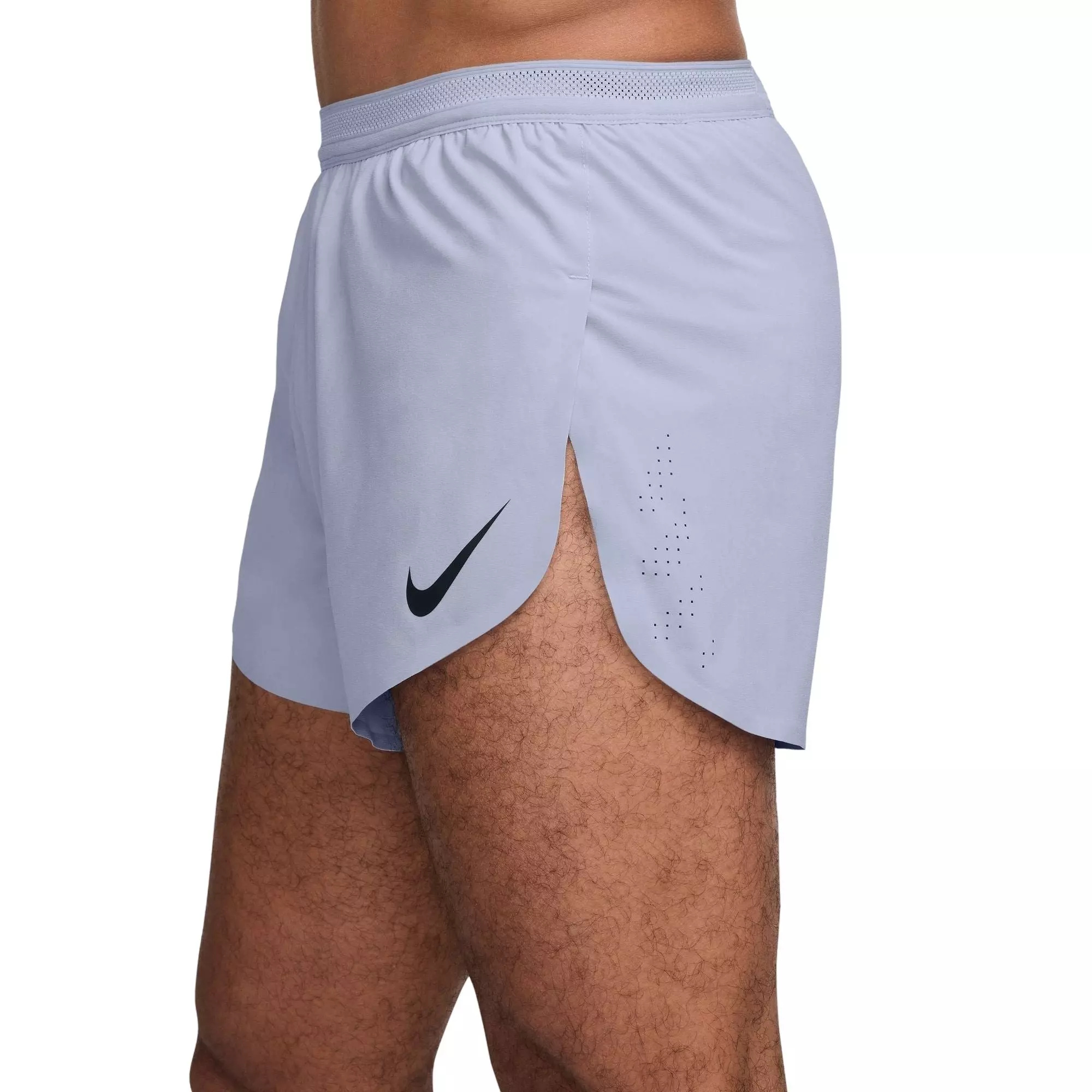 Nike Men's AeroSwift Dri-FIT ADV 4" Brief-Lined Running Shorts - Grey - GREY