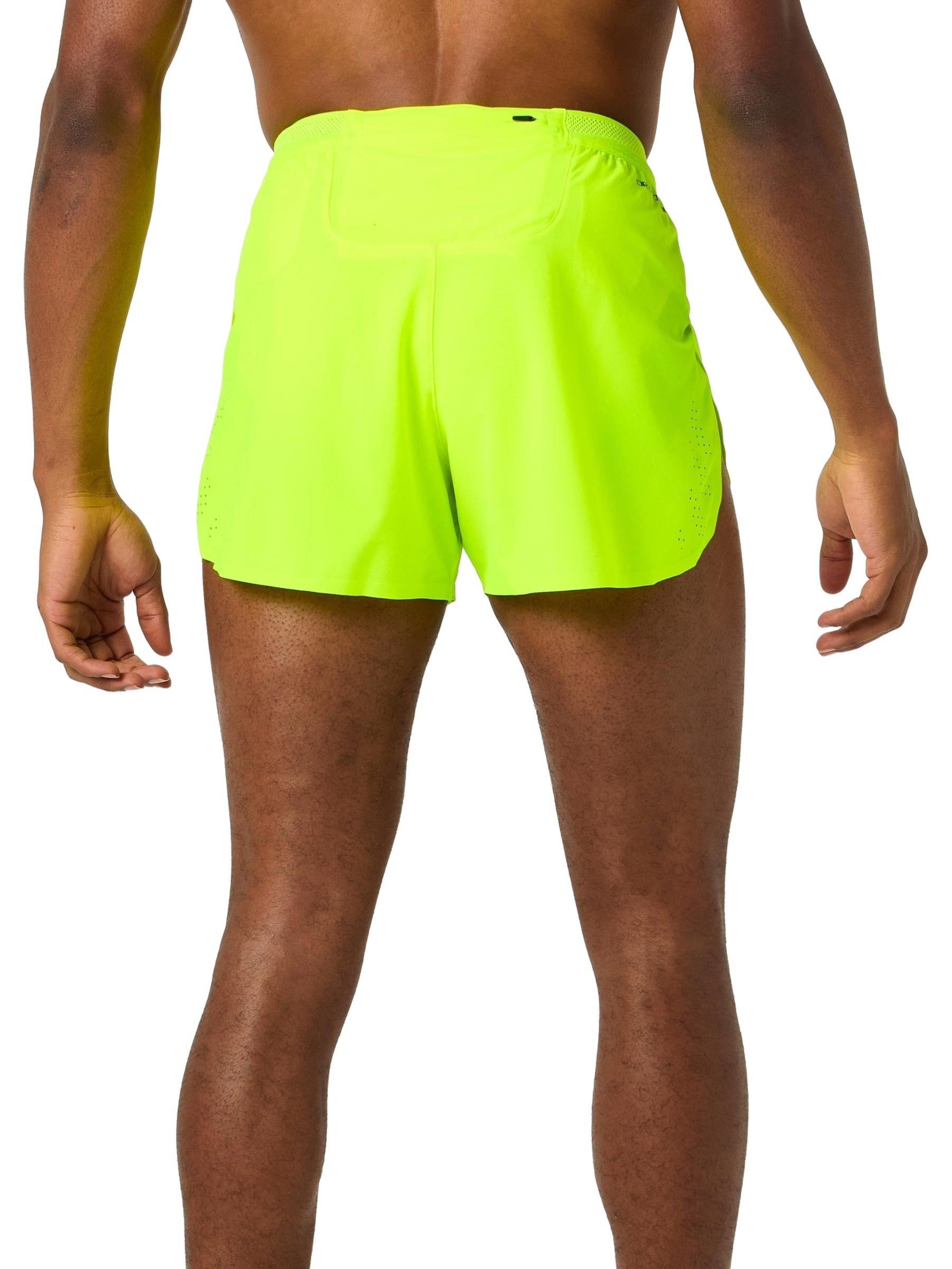 Nike Men's AeroSwift Dri-FIT ADV 4" Brief-Lined Running Shorts - YELLOW Thumbnail View 2