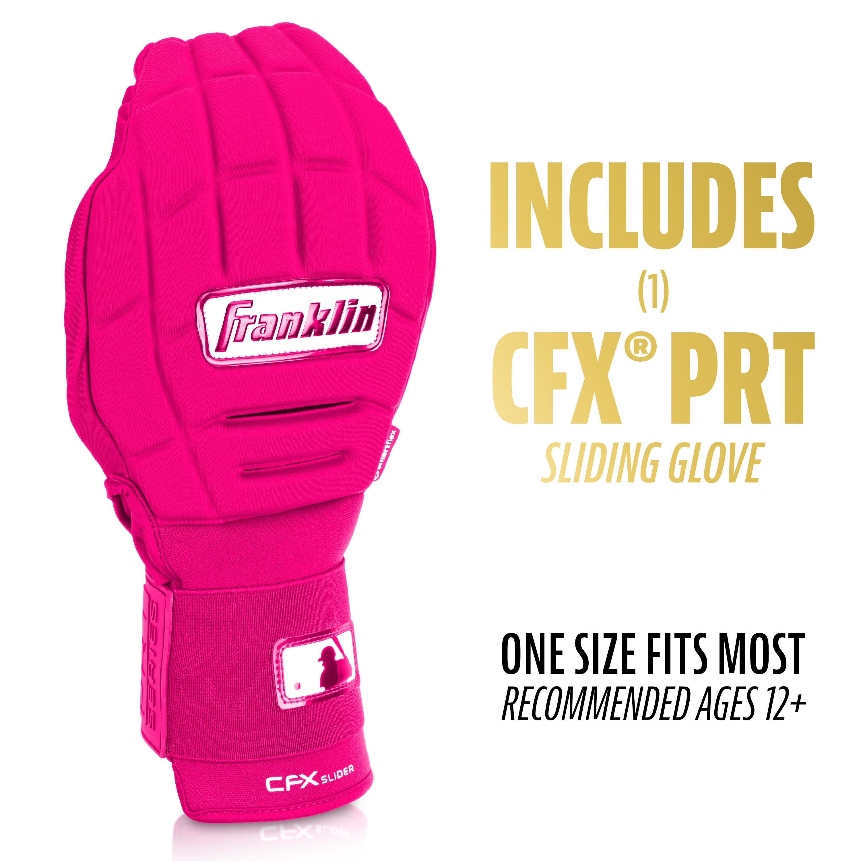 Franklin Sports MLB Adult CFX Slider PRT Protective Sliding Glove - Pink - PINK Thumbnail View 2