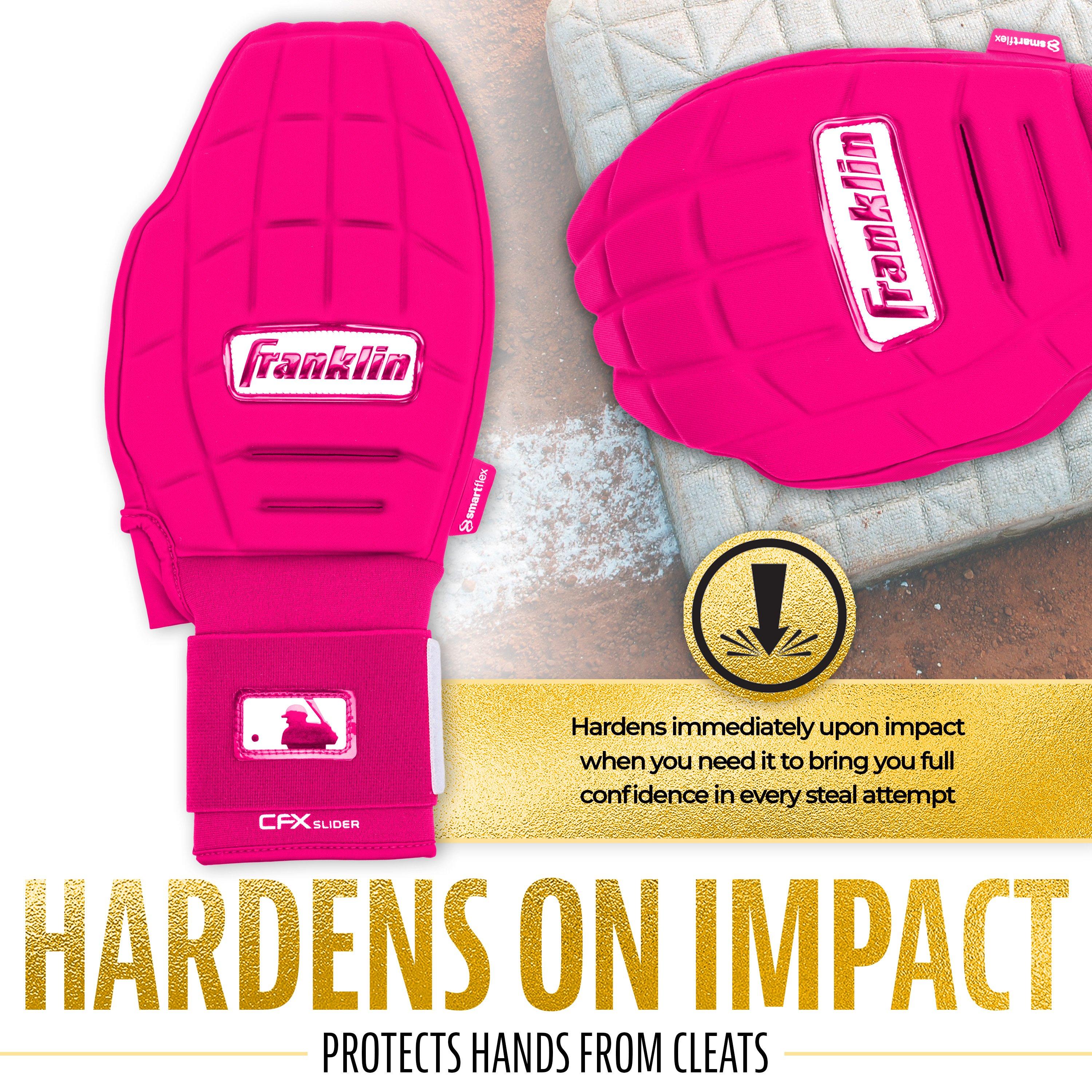 Franklin Sports MLB Adult CFX Slider PRT Protective Sliding Glove - Pink - PINK Thumbnail View 6
