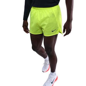 Nike Men's Fast Dri-FIT 3" Brief-Lined Running Shorts -Yellow