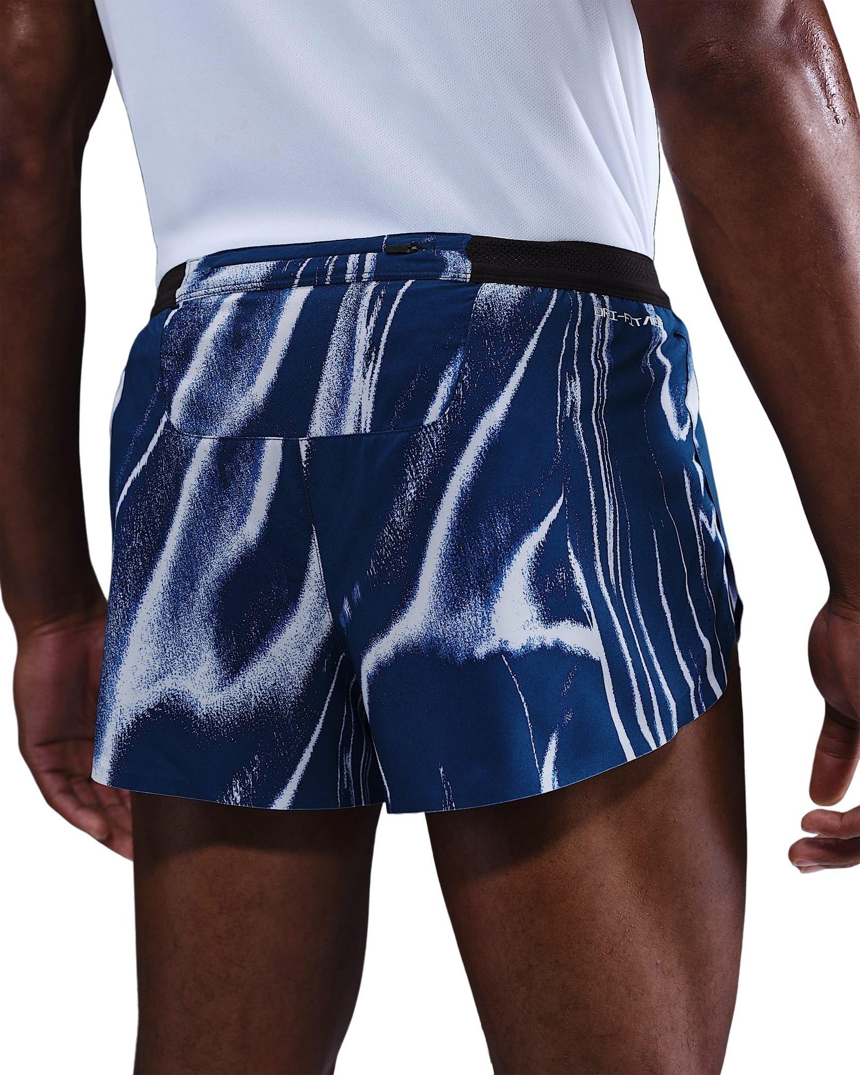 Nike Men's AeroSwift Dri-FIT ADV 2" Running Shorts -Blue - BLUE Thumbnail View 2