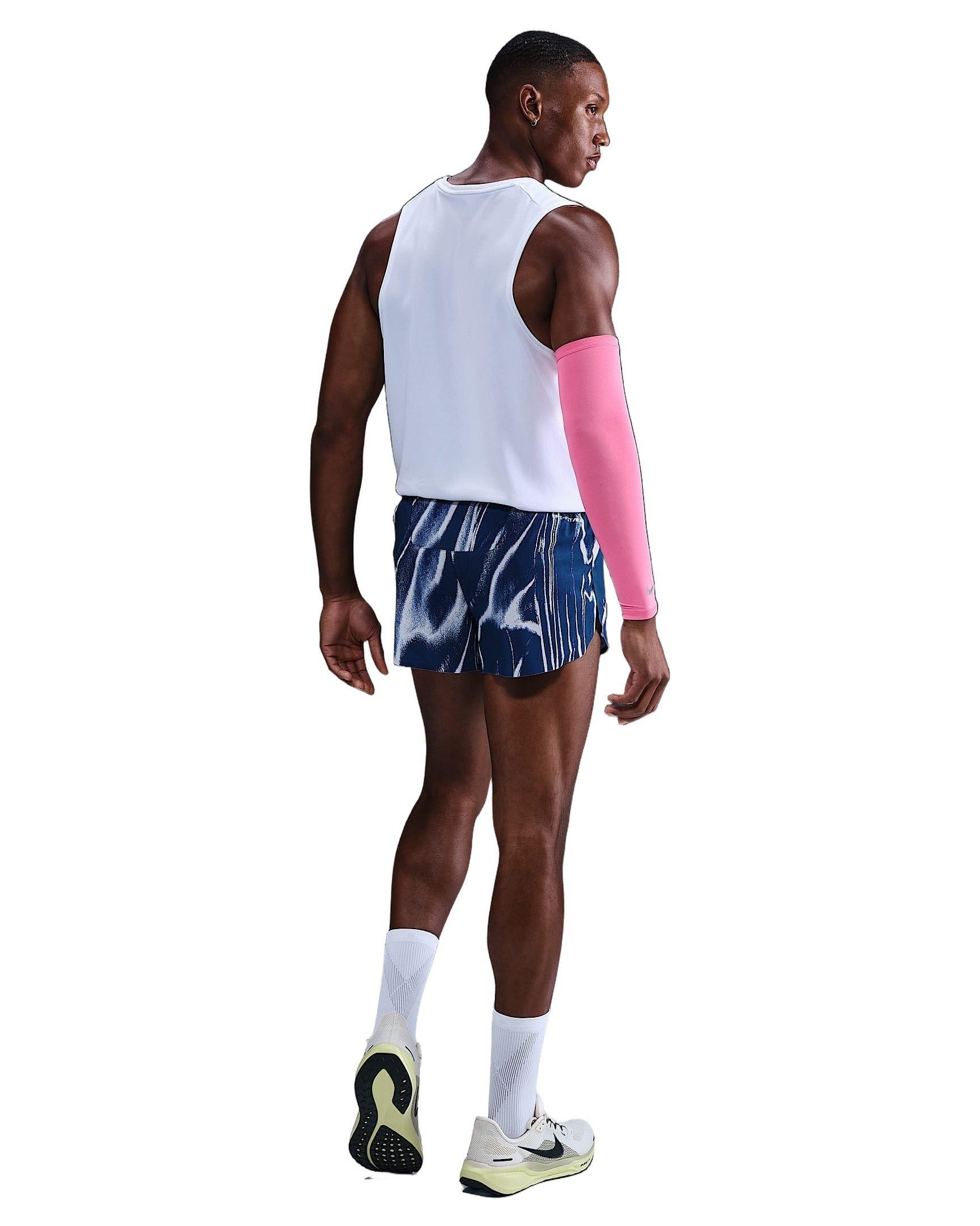 Nike Men's AeroSwift Dri-FIT ADV 2" Running Shorts -Blue - BLUE Thumbnail View 5