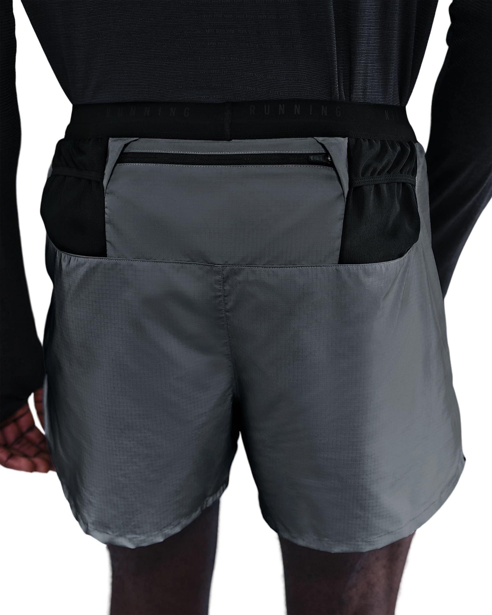 Nike Men's 4" 2-in-1 Reflective Running Shorts -Black - BLACK Thumbnail View 2