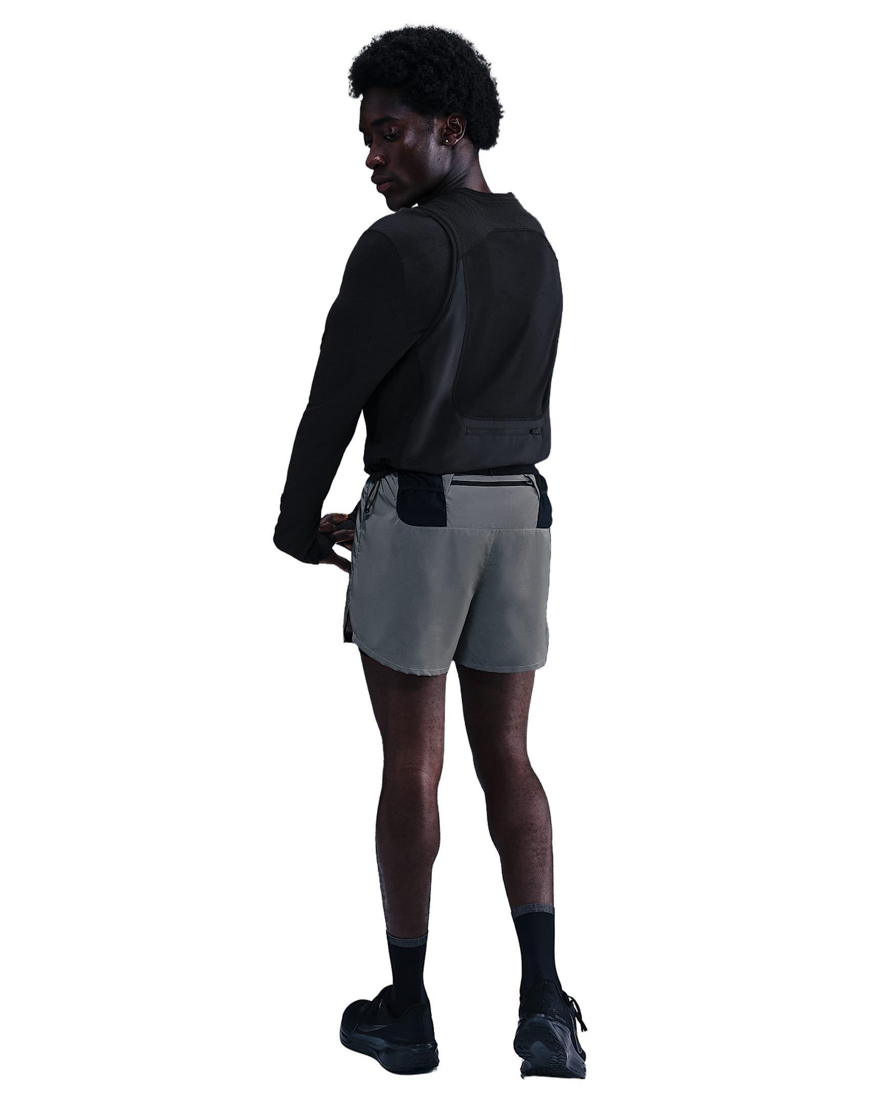 Nike Men's 4" 2-in-1 Reflective Running Shorts -Black - BLACK Thumbnail View 6