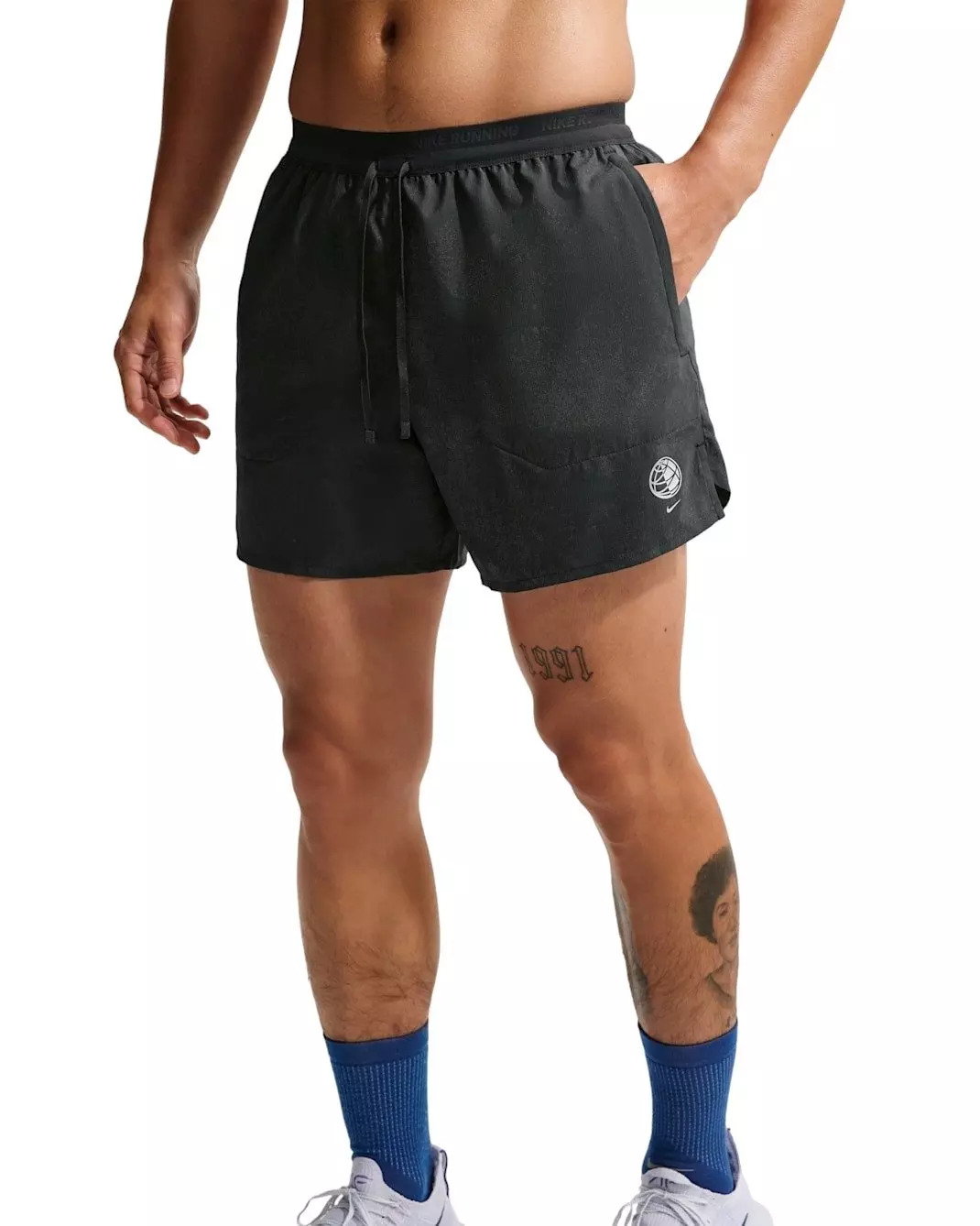 Nike Men's Dri-FIT Stride 5" Brief-Lined Shorts - BLACK