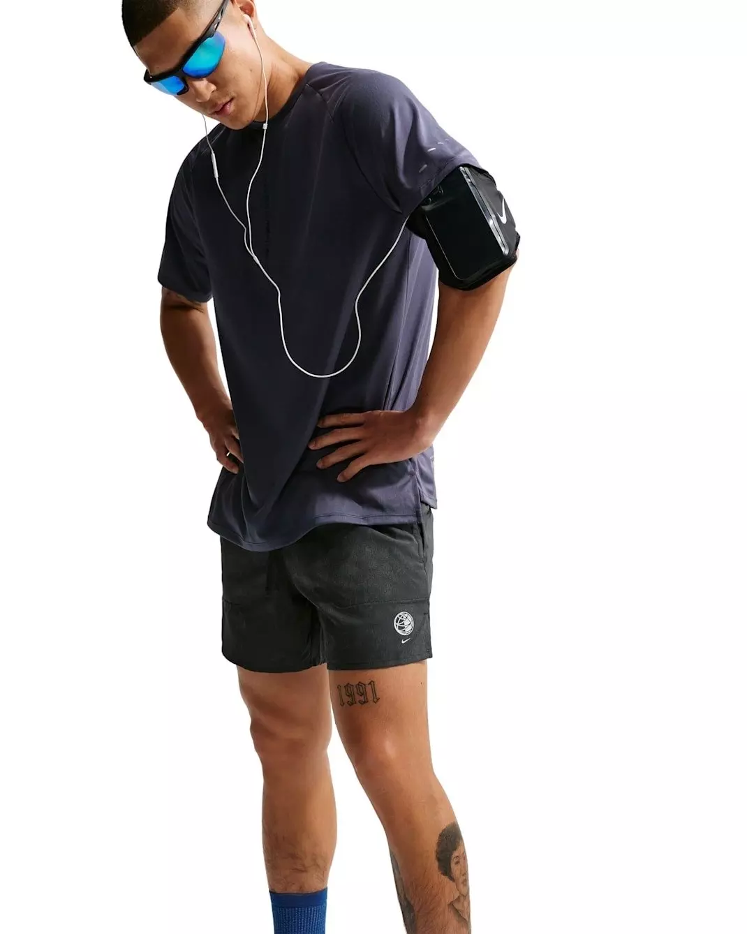 Nike Men's Dri-FIT Stride 5" Brief-Lined Shorts - BLACK