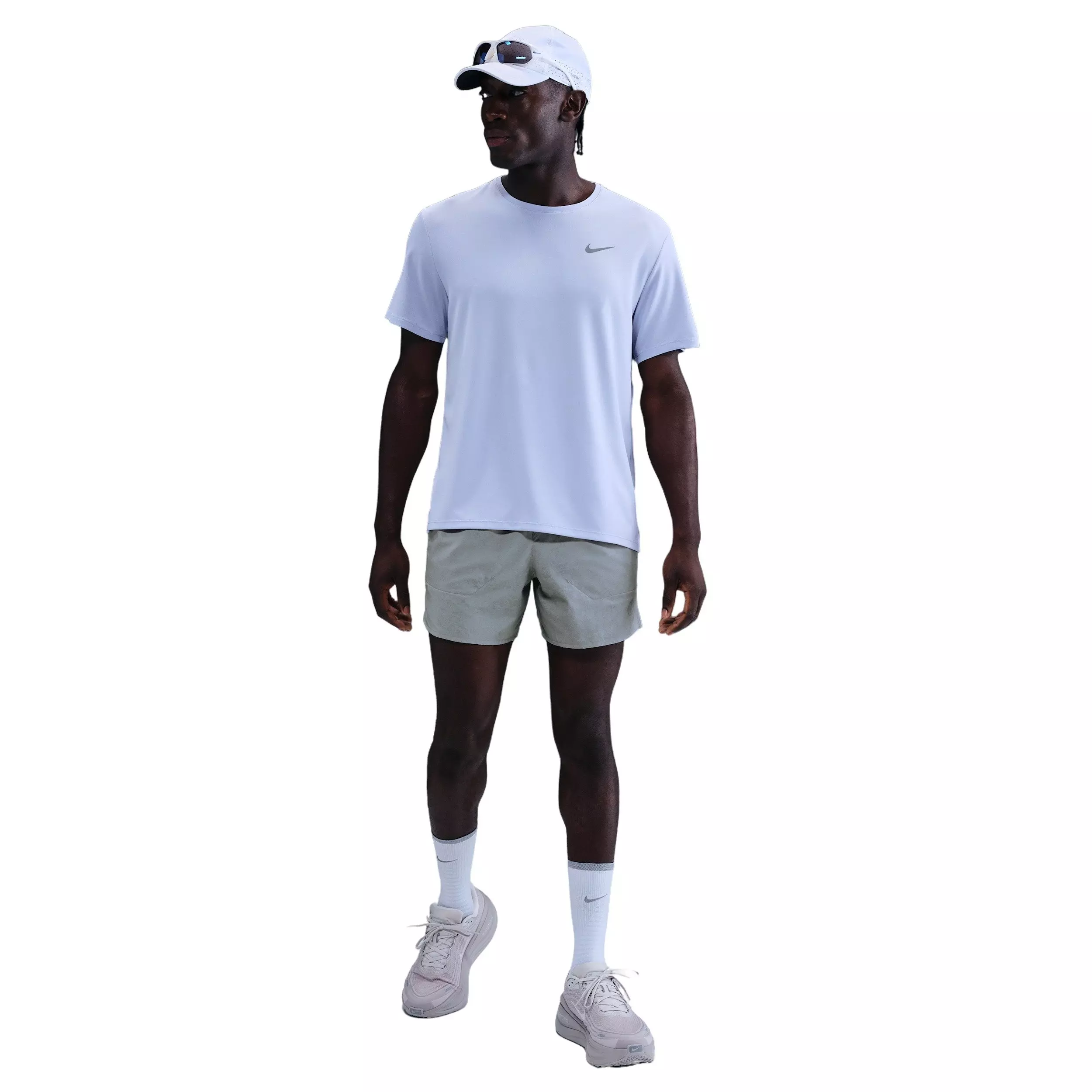 Nike Men's Dri-FIT Stride 5" Brief-Lined Shorts - GREY