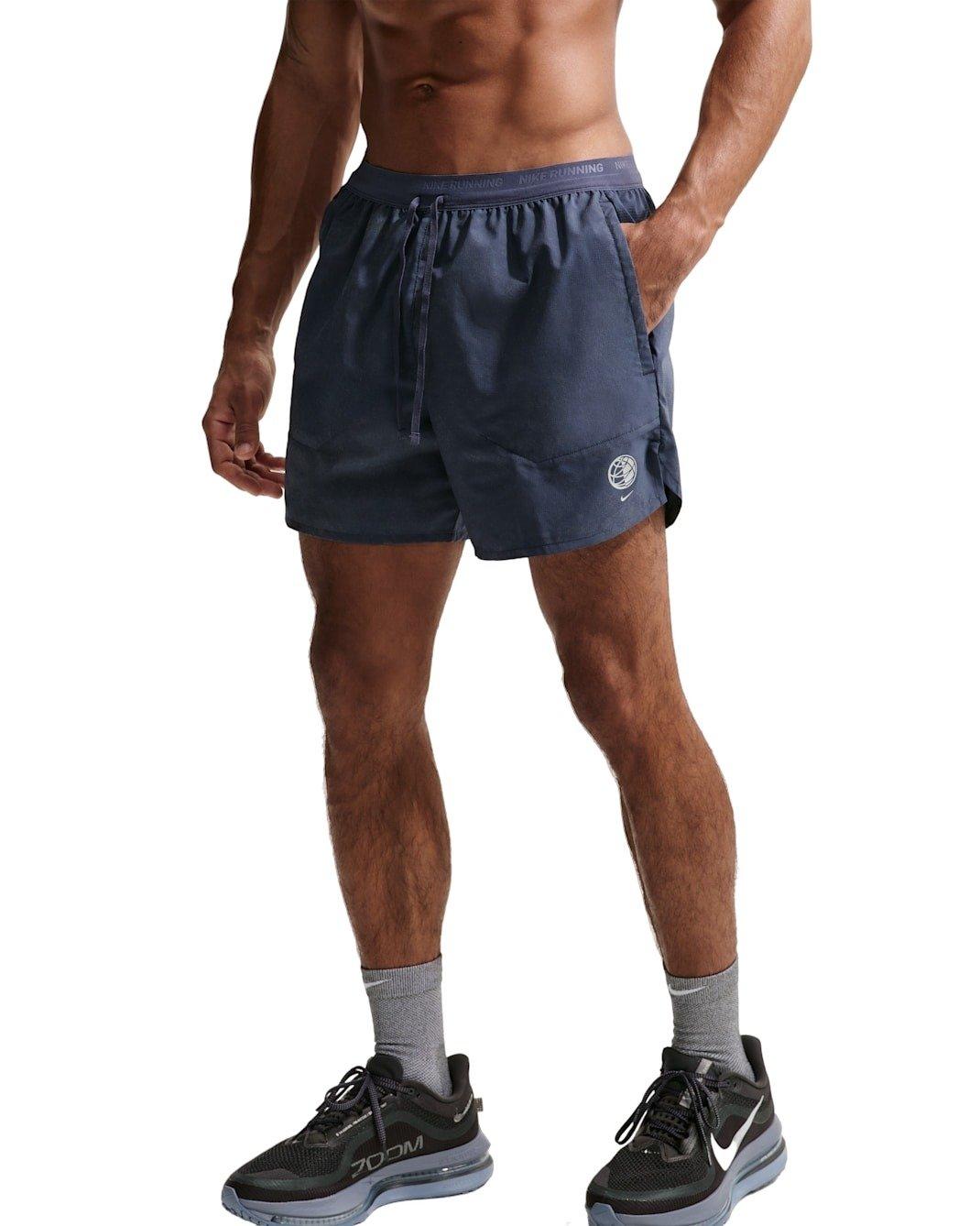 Nike Men's Dri-FIT Stride 5" Brief-Lined Shorts - BLUE Thumbnail View 1