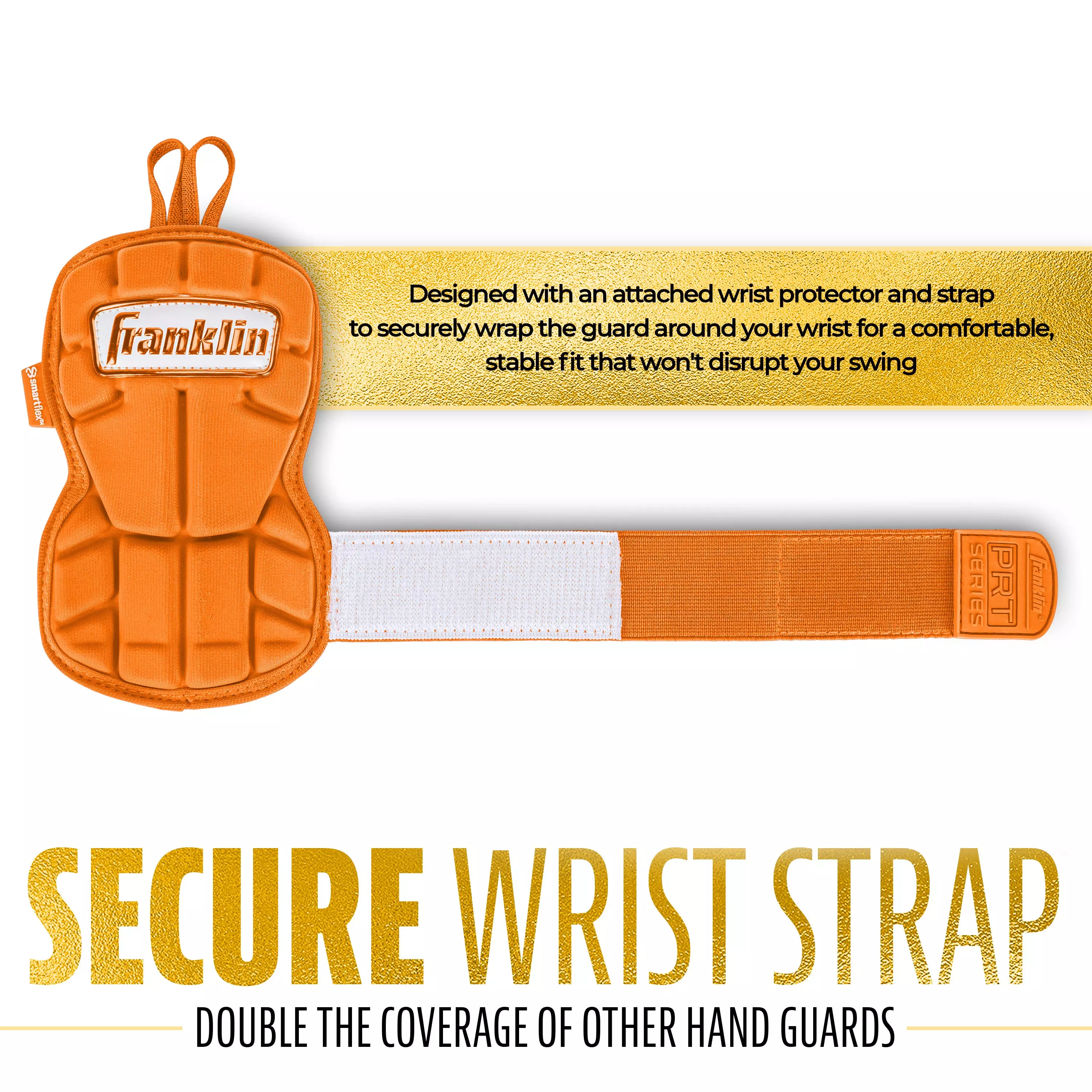 Franklin Sports PRT Protective Hand Guard LG - Orange - ORANGE