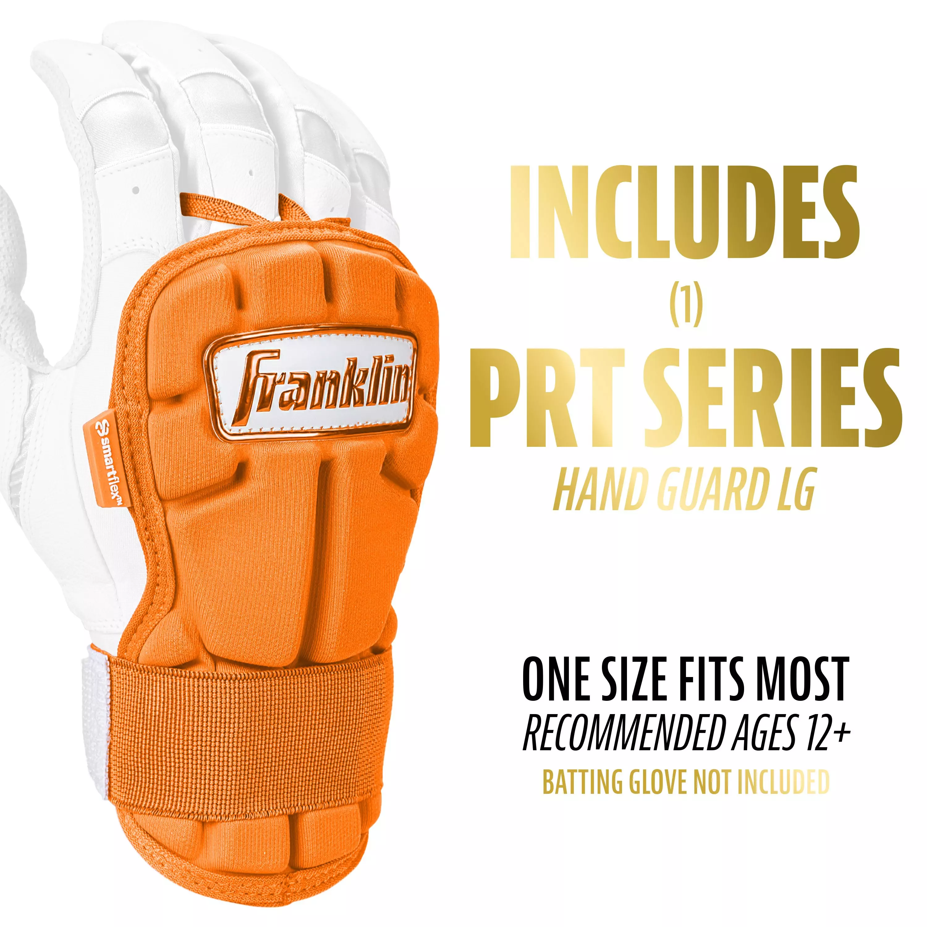 Franklin Sports PRT Protective Hand Guard LG - Orange - ORANGE