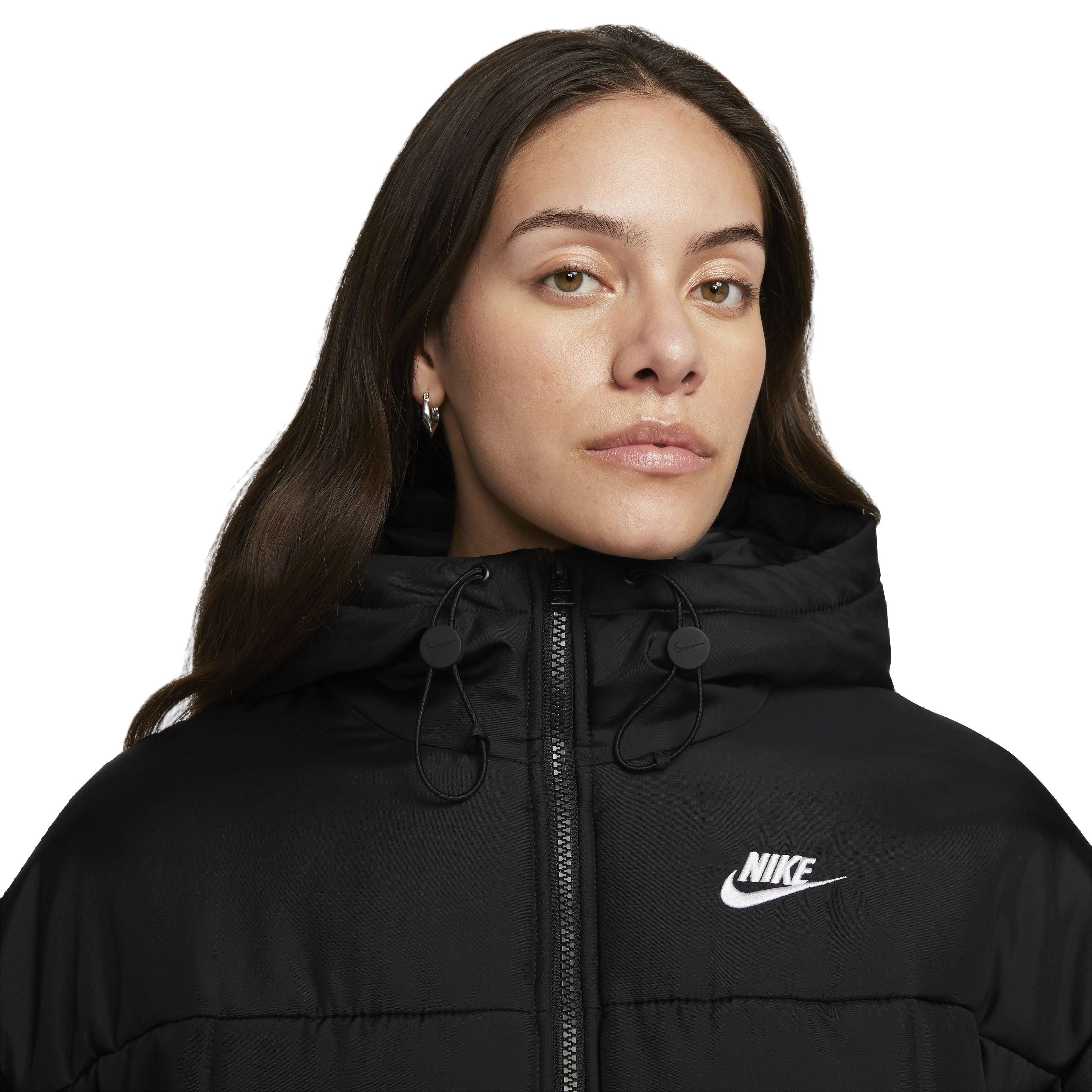 Nike Women's Sportswear Essential Therma-FIT Classic Puffer Jacket - BLACK Thumbnail View 3