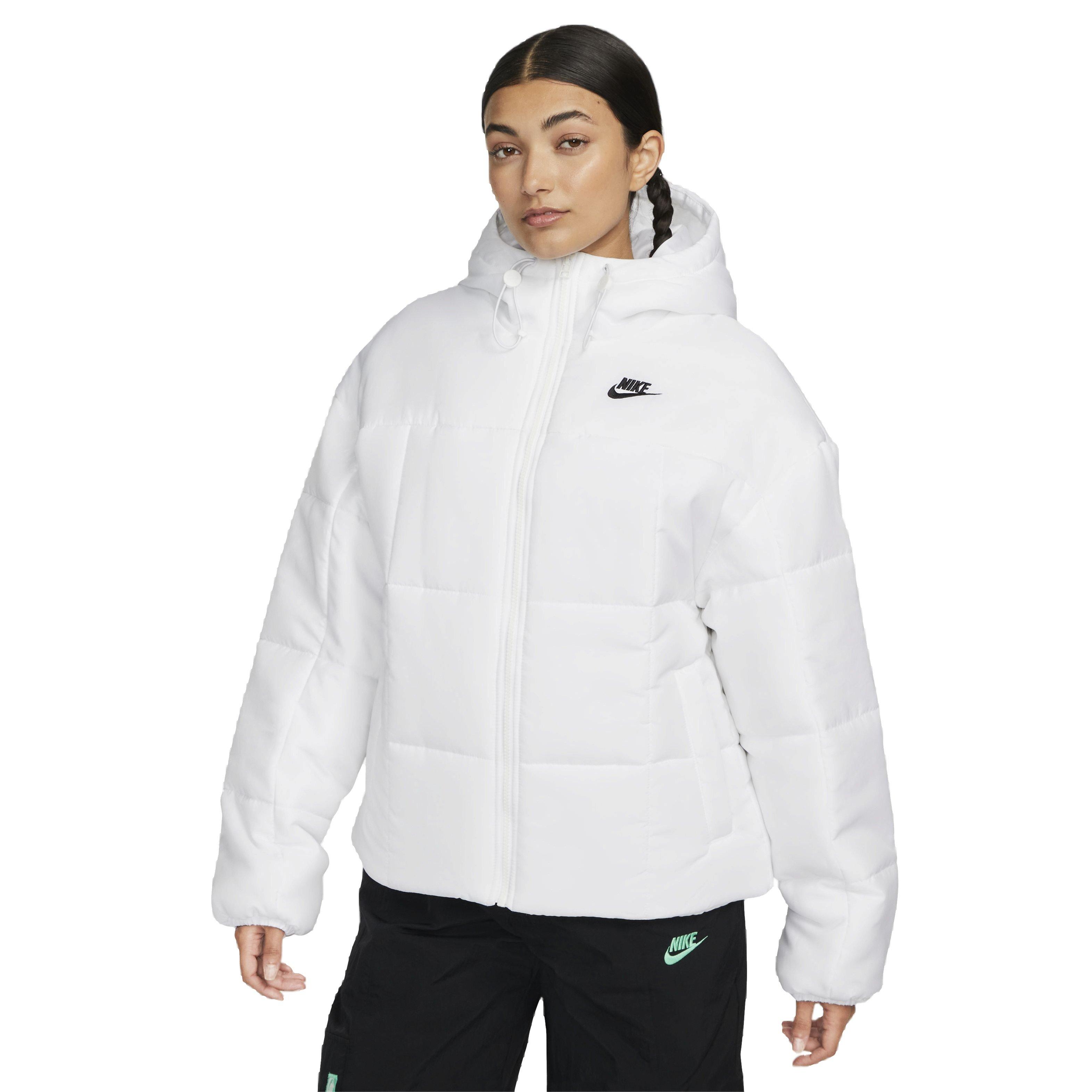 Nike Women's Sportswear Essential Therma-FIT Classic Puffer Jacket - WHITE Thumbnail View 1