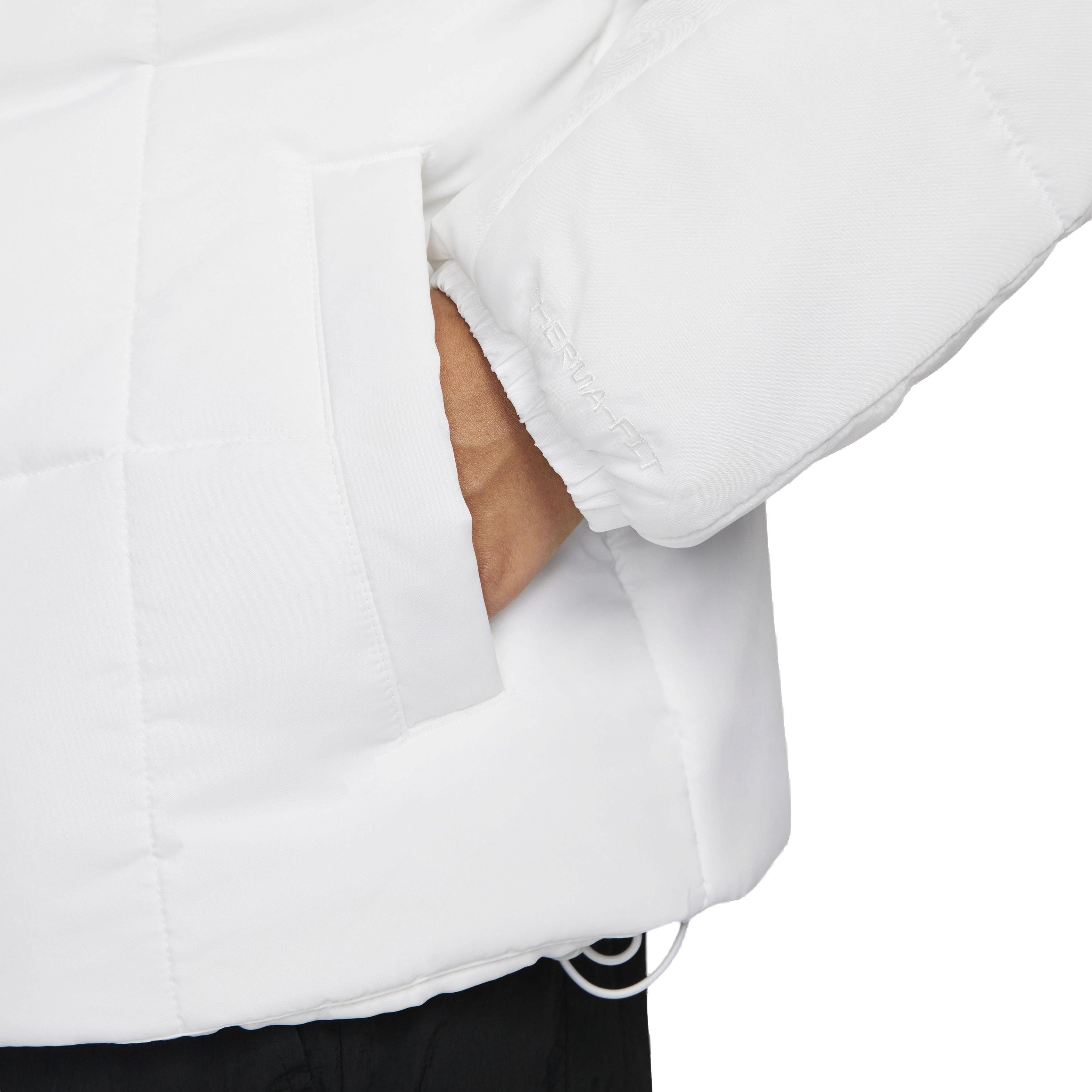 Nike Women's Sportswear Essential Therma-FIT Classic Puffer Jacket - WHITE Thumbnail View 7