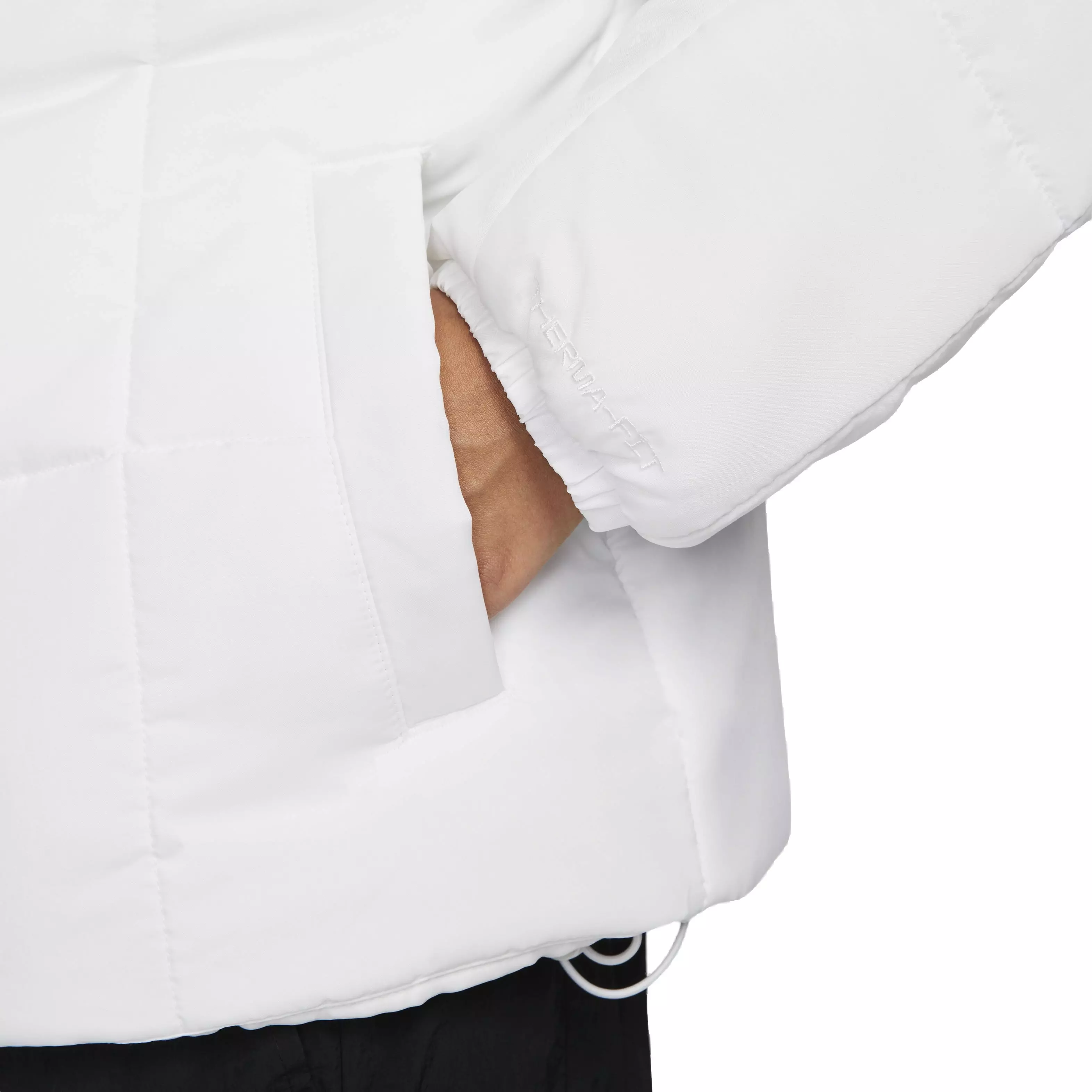 Nike Women's Sportswear Essential Therma-FIT Classic Puffer Jacket - WHITE