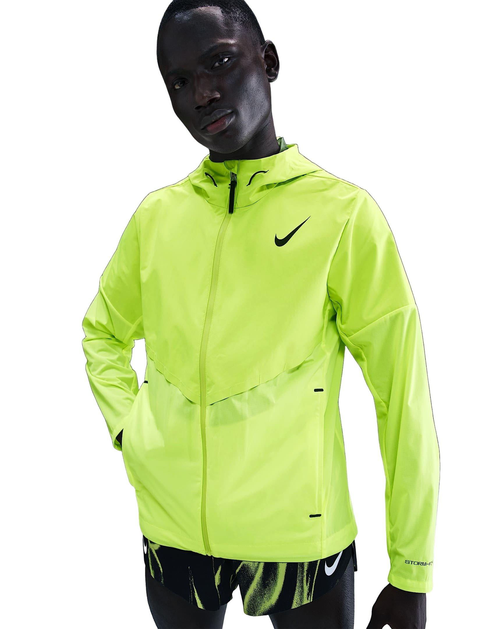 Nike Men's AeroSwift Storm-FIT Aerogami Running Jacket - YELLOW Thumbnail View 1