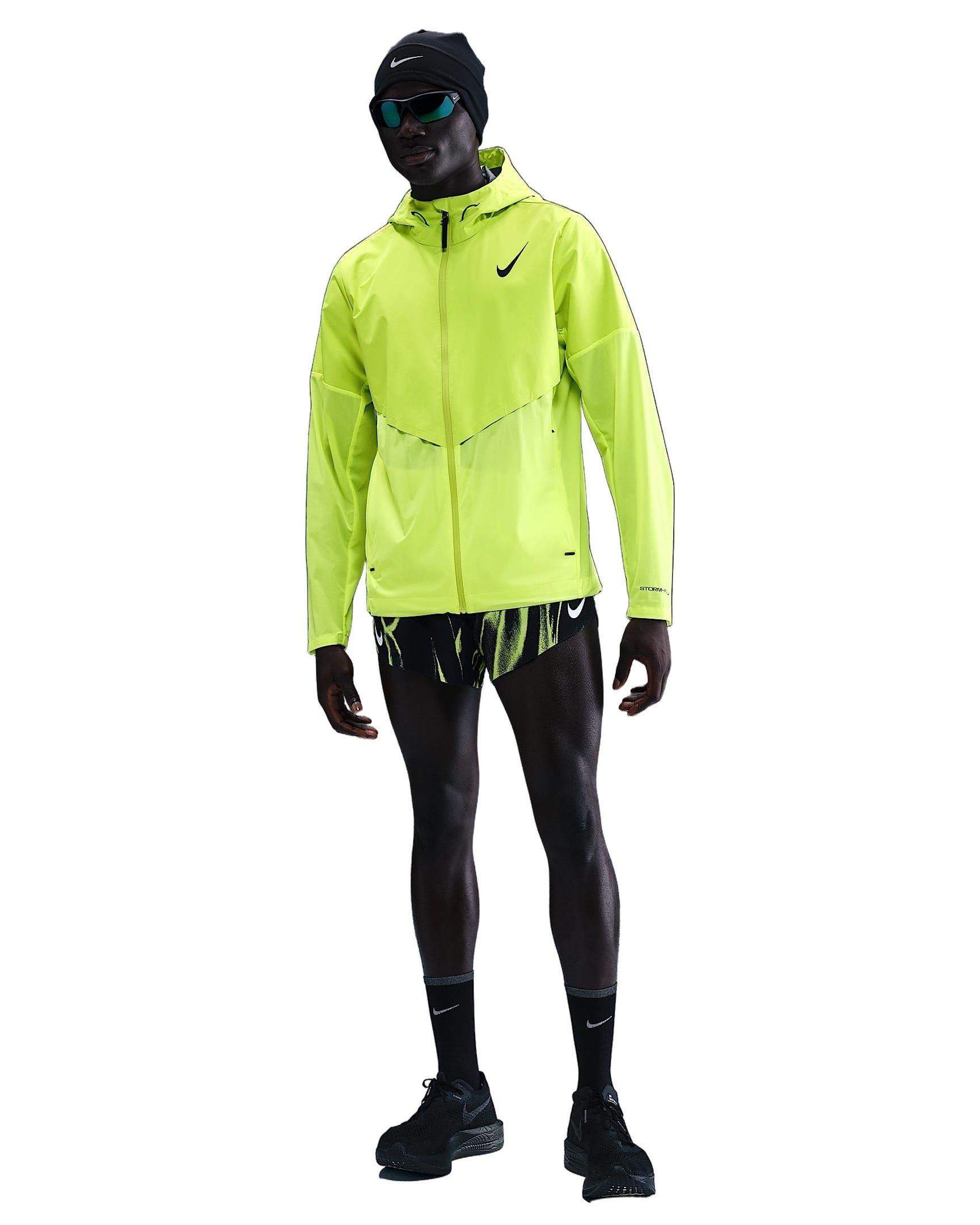 Nike Men's AeroSwift Storm-FIT Aerogami Running Jacket - YELLOW Thumbnail View 5