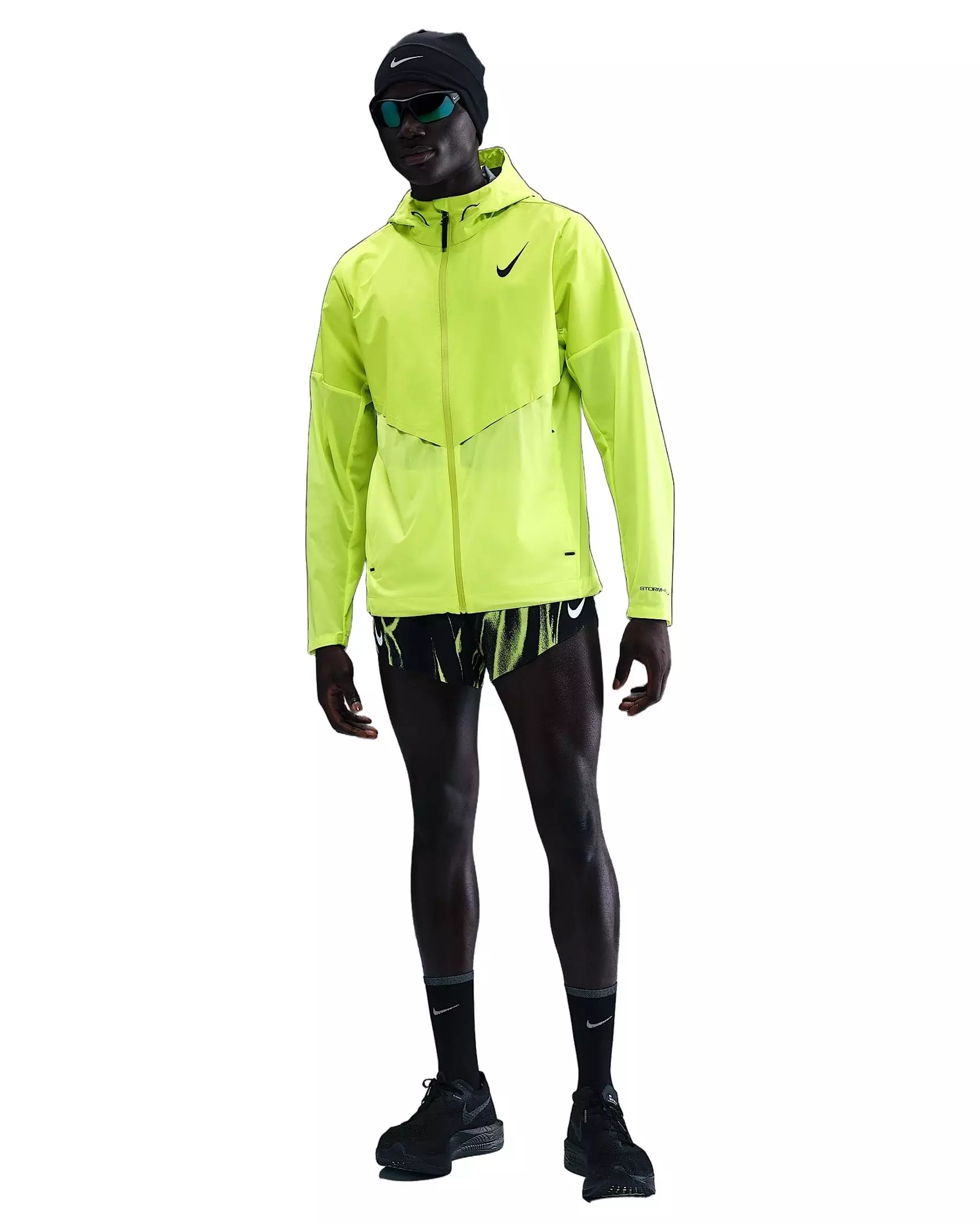 Nike Men's AeroSwift Storm-FIT Aerogami Running Jacket - YELLOW