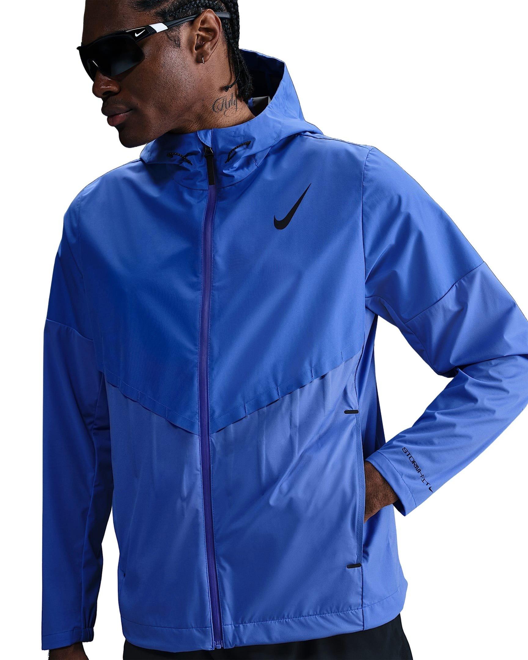 Nike Men's AeroSwift Storm-FIT Aerogami Running Jacket - BLUE Thumbnail View 1