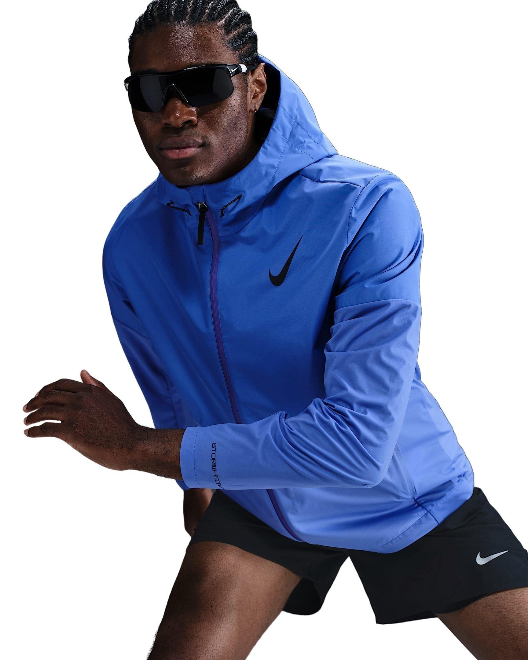 Nike Men's AeroSwift Storm-FIT Aerogami Running Jacket - BLUE Thumbnail View 3