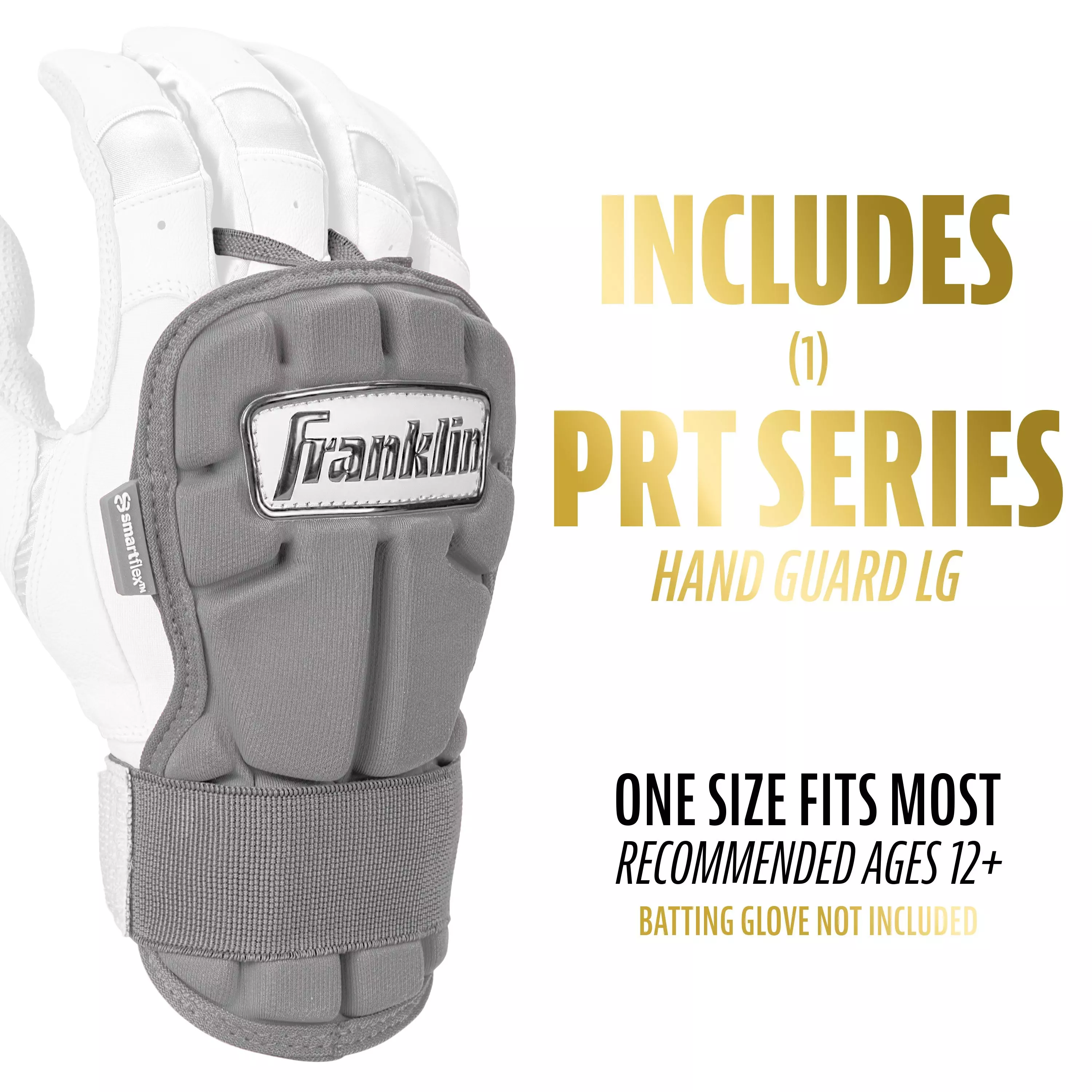 Franklin Sports PRT Protective Hand Guard LG - Grey - GREY