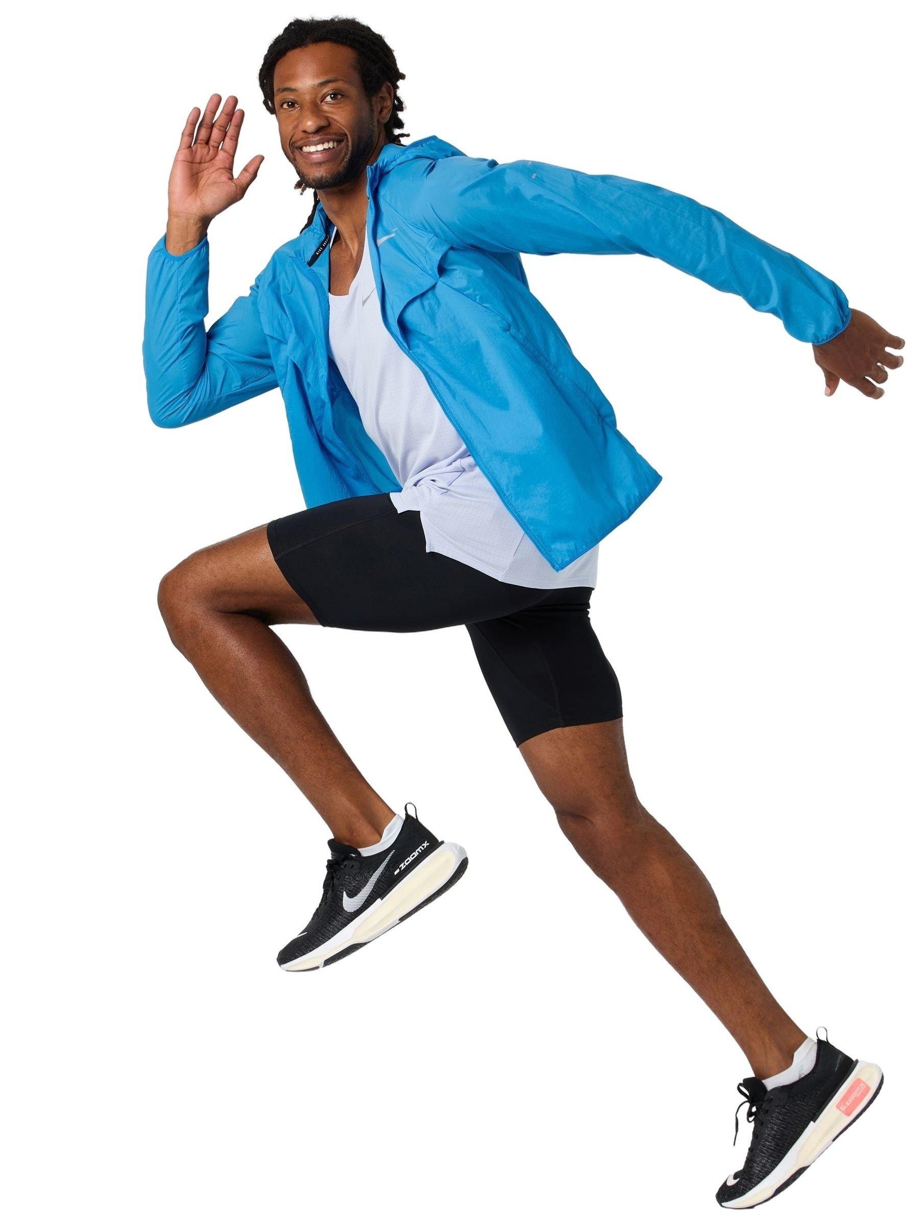 Nike Men's Stride Repel UV Running Jacket - BLUE Thumbnail View 5