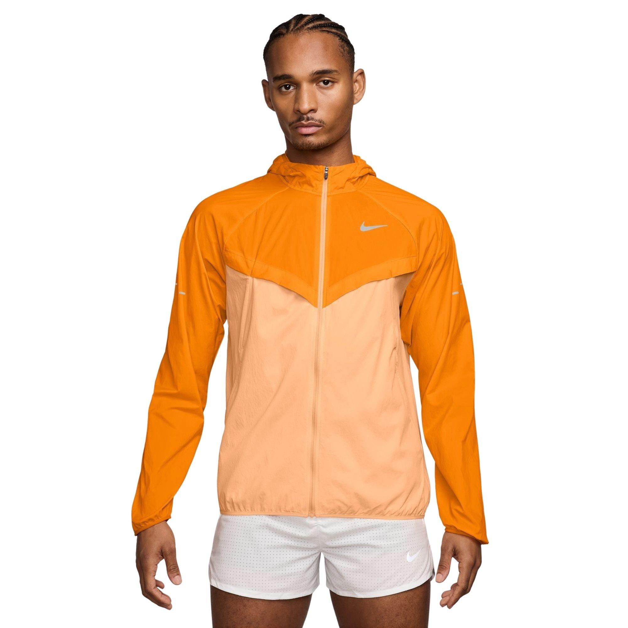 Nike Men's Stride Repel UV Running Jacket - ORANGE Thumbnail View 1