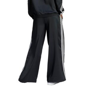 adidas Women's Originals Satin Wide Leg Track Joggers - Black/White