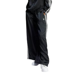 adidas Women's Originals Satin Wide Leg Track Joggers - Black/White