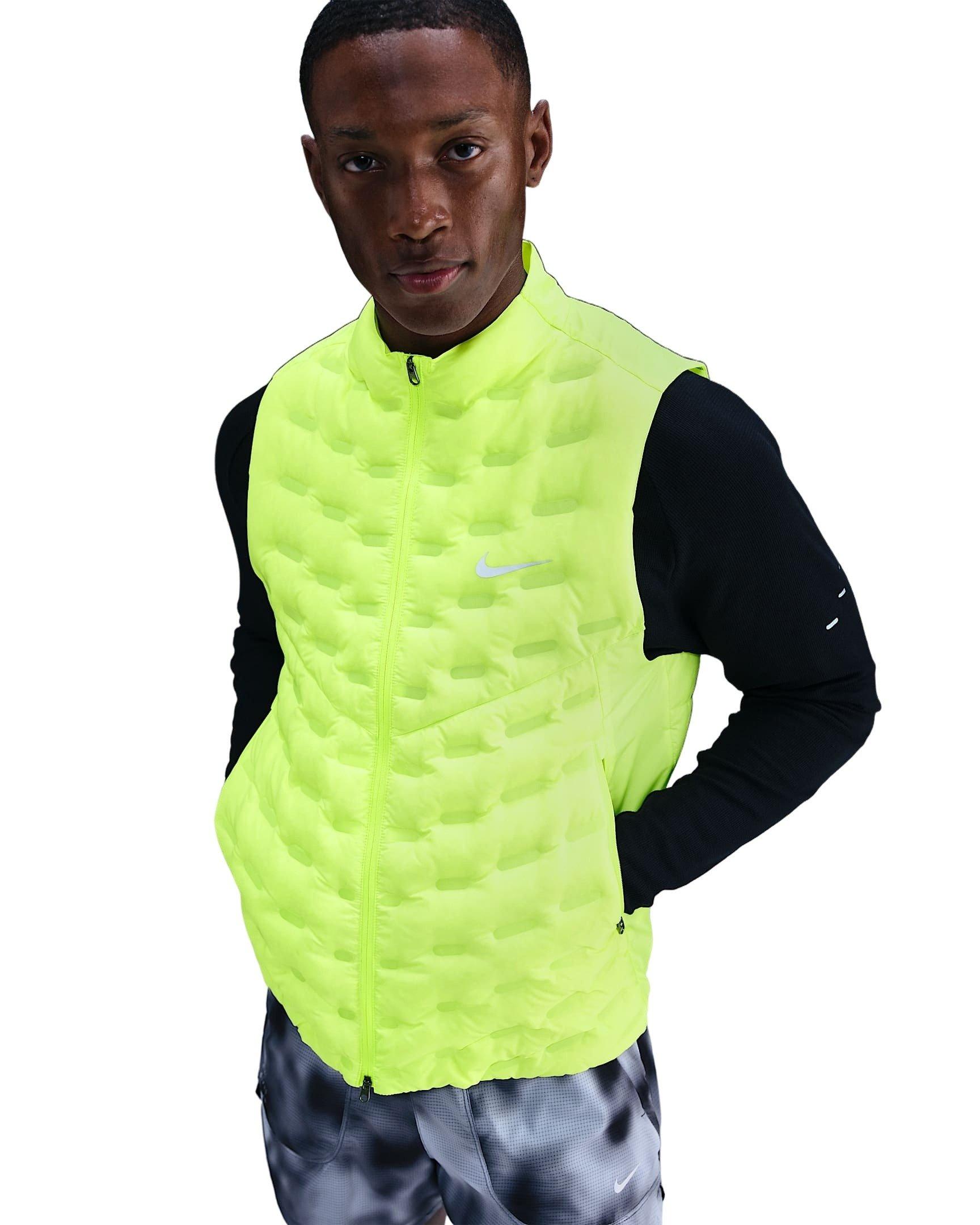 Nike Men's Therma-FIT ADV Repel AeroLoft Down Running Vest -Volt - VOLT Thumbnail View 1