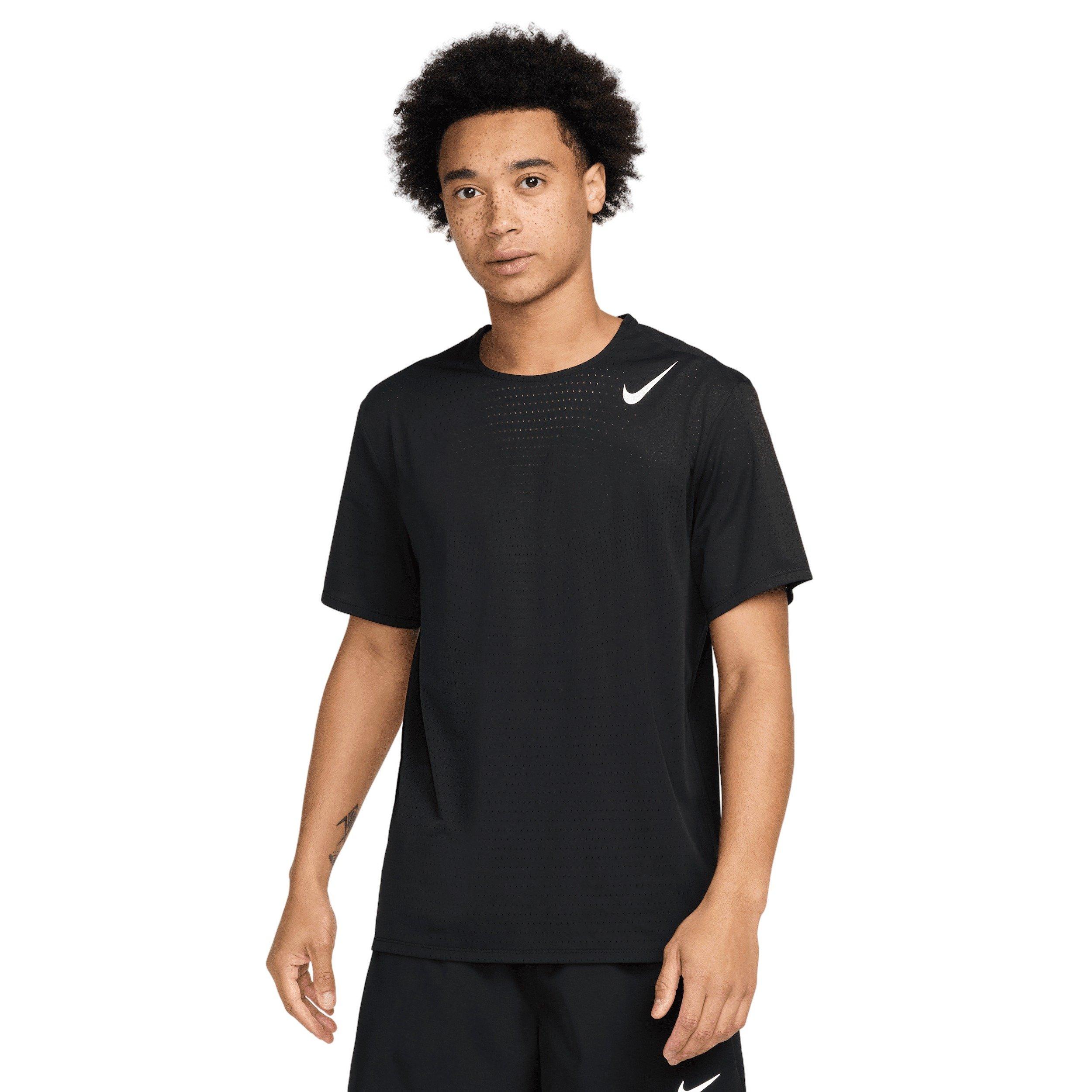 Nike Men's AeroSwift Dri-FIT ADV Short-Sleeve Running Top - BLACK Thumbnail View 1